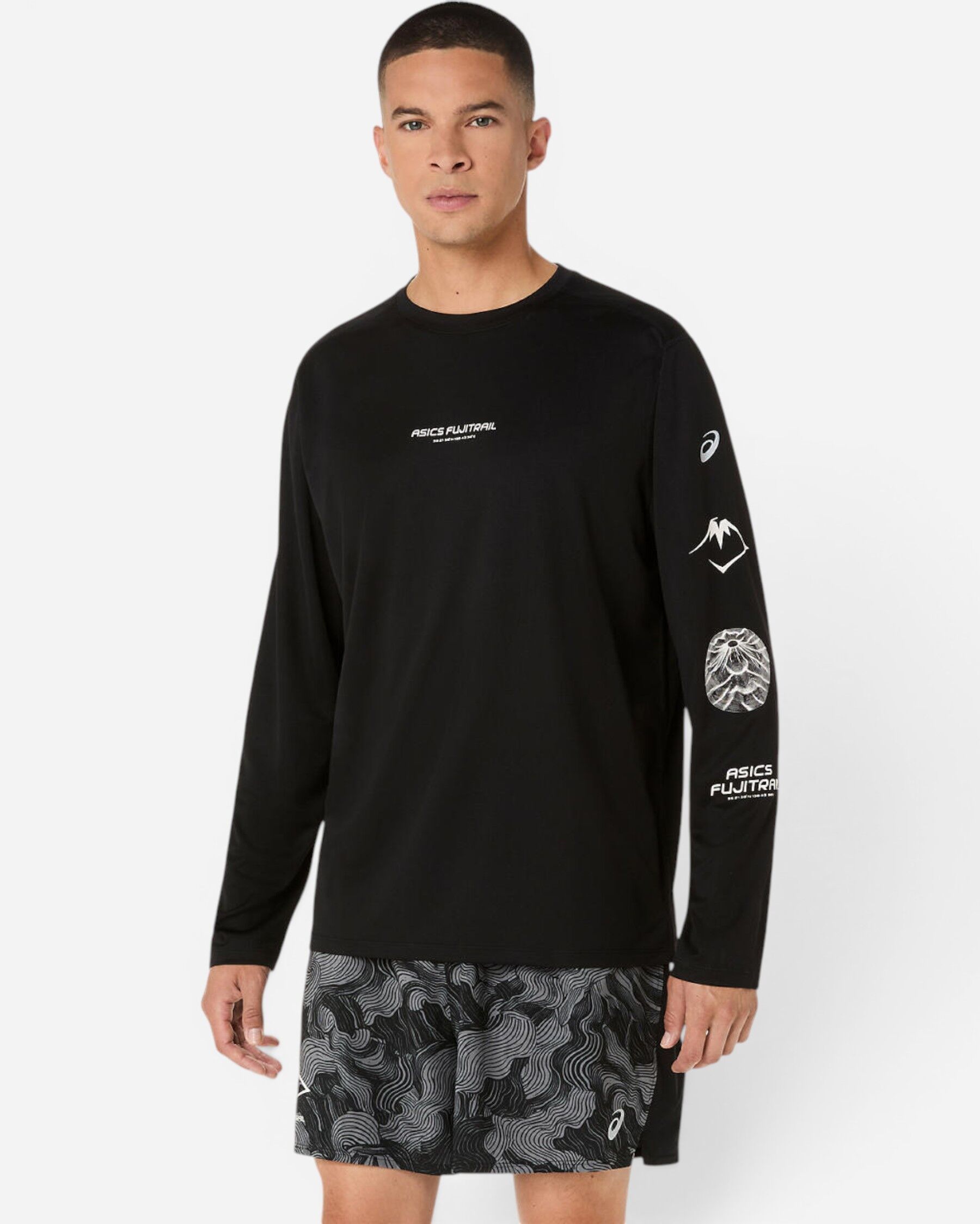 Fujitrail Logo Ls Top Erkek Siyah Uzun Kollu Tshirt 2011D525-001
