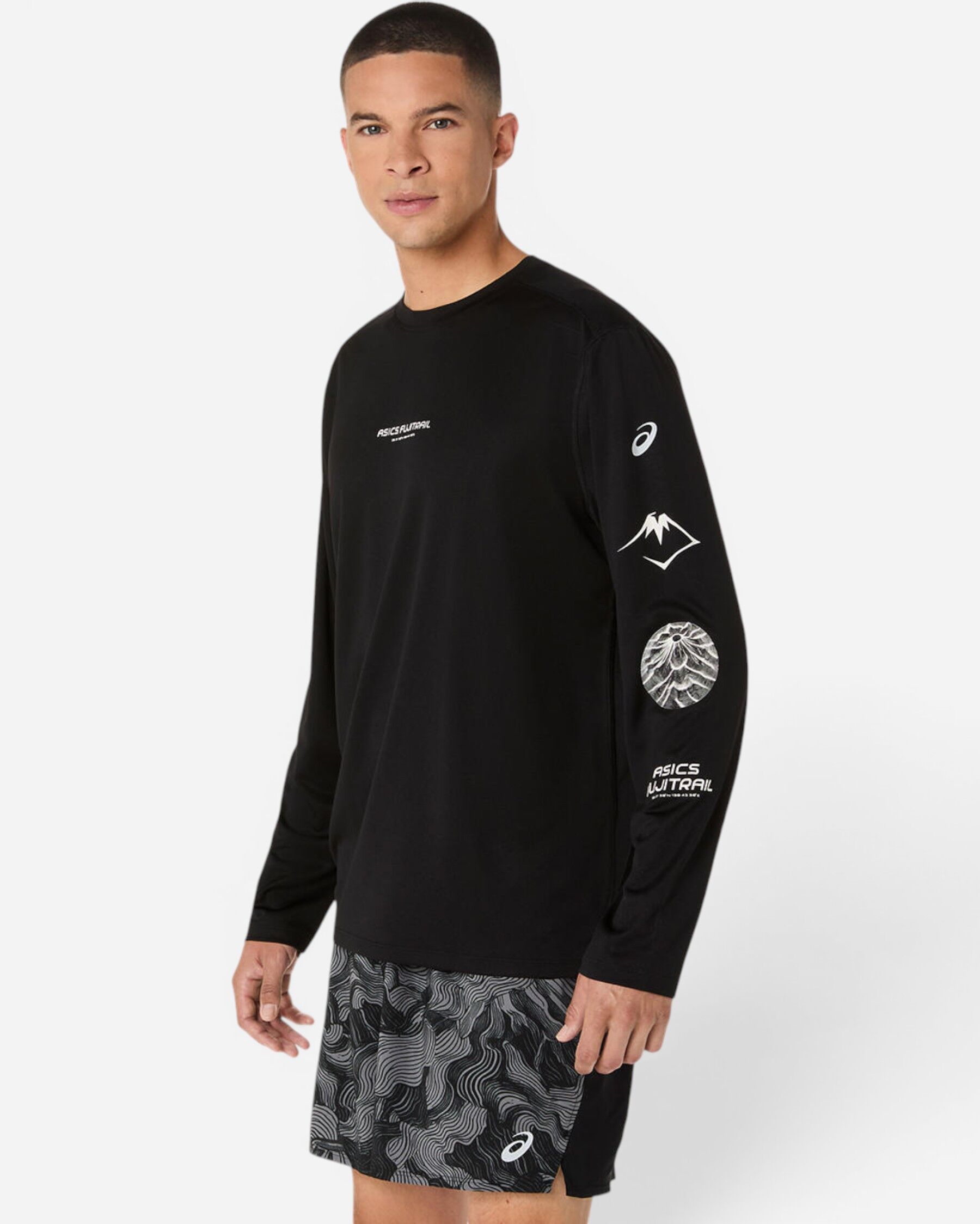 Fujitrail Logo Ls Top Erkek Siyah Uzun Kollu Tshirt 2011D525-001