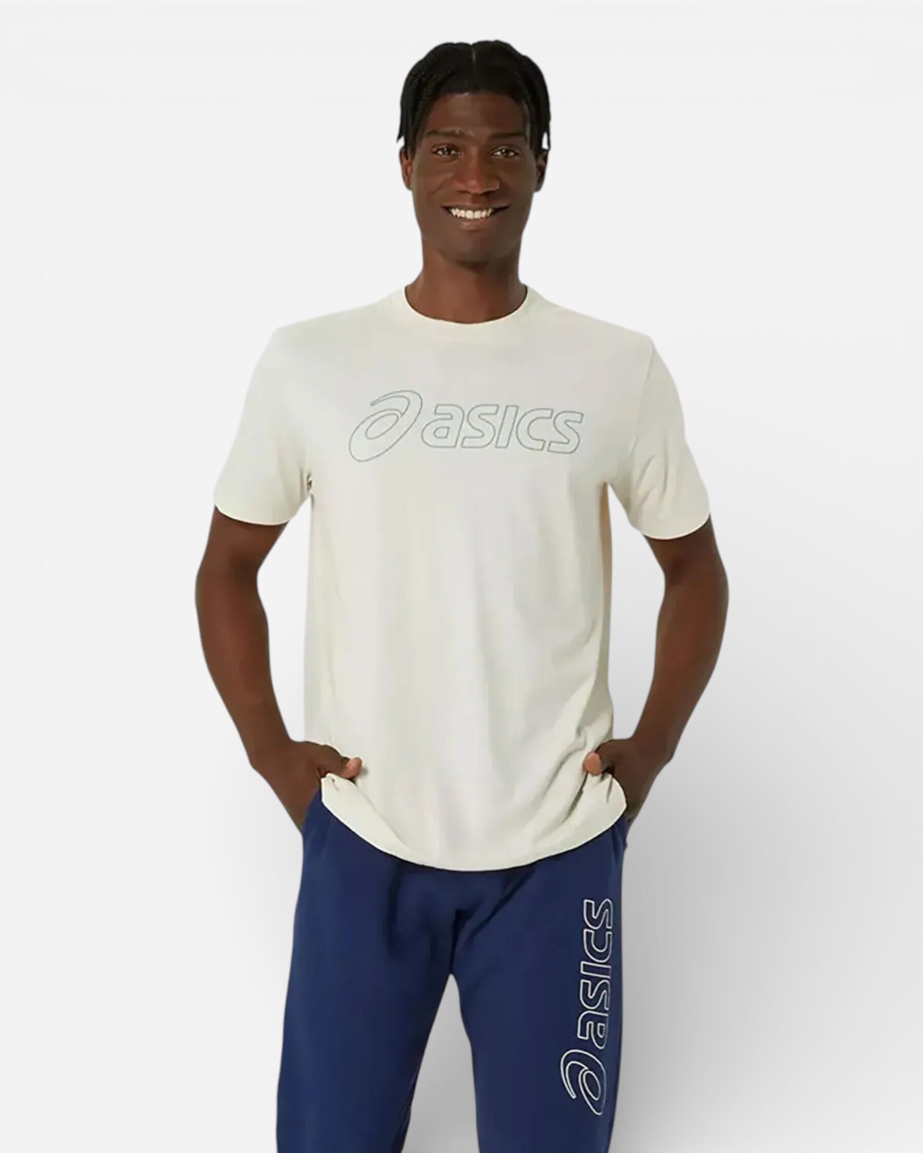 Asics Logo Ss Tee Erkek Krem 2031E188-200