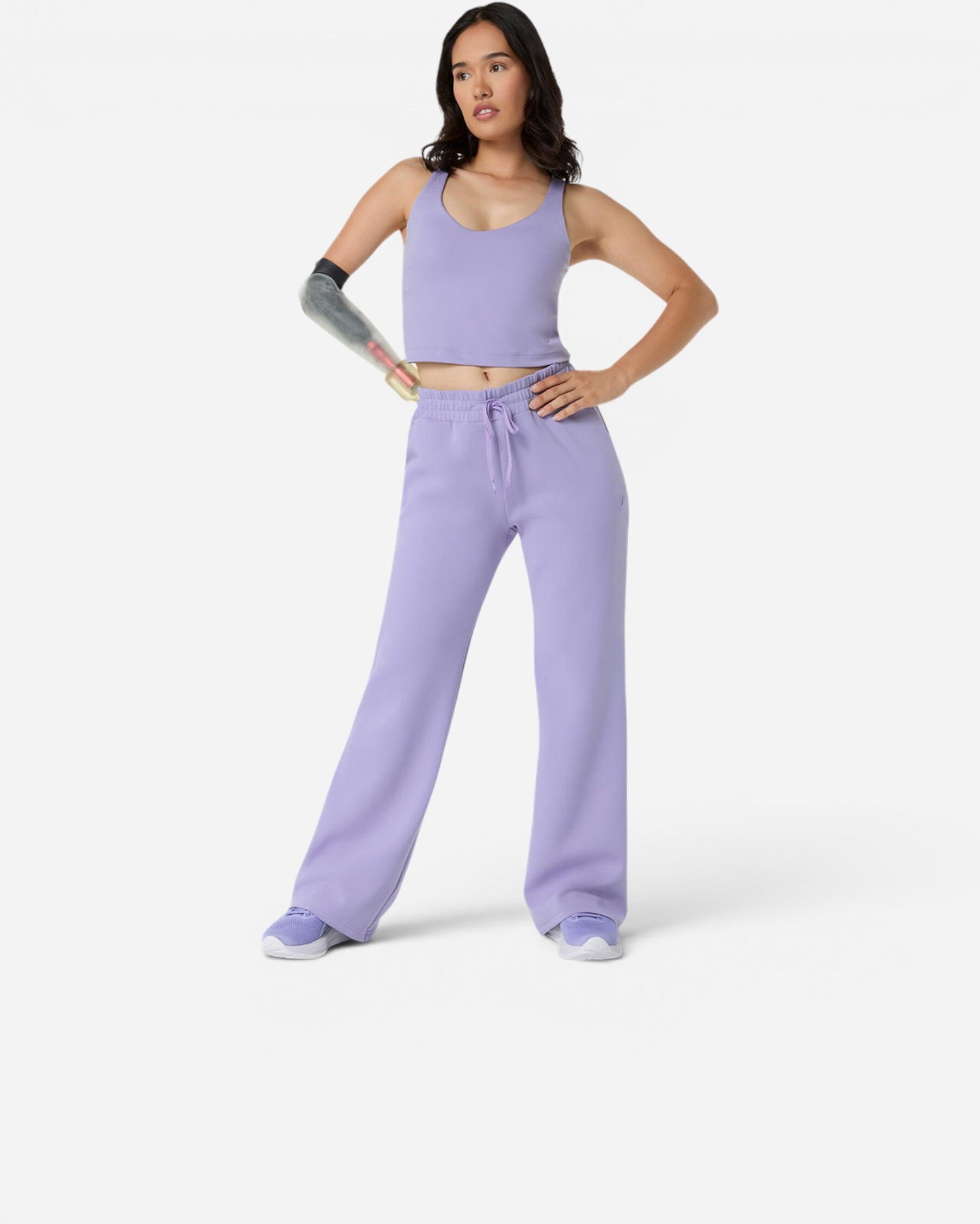 Resim Nagino Refined Texture Sweat Flare Pant