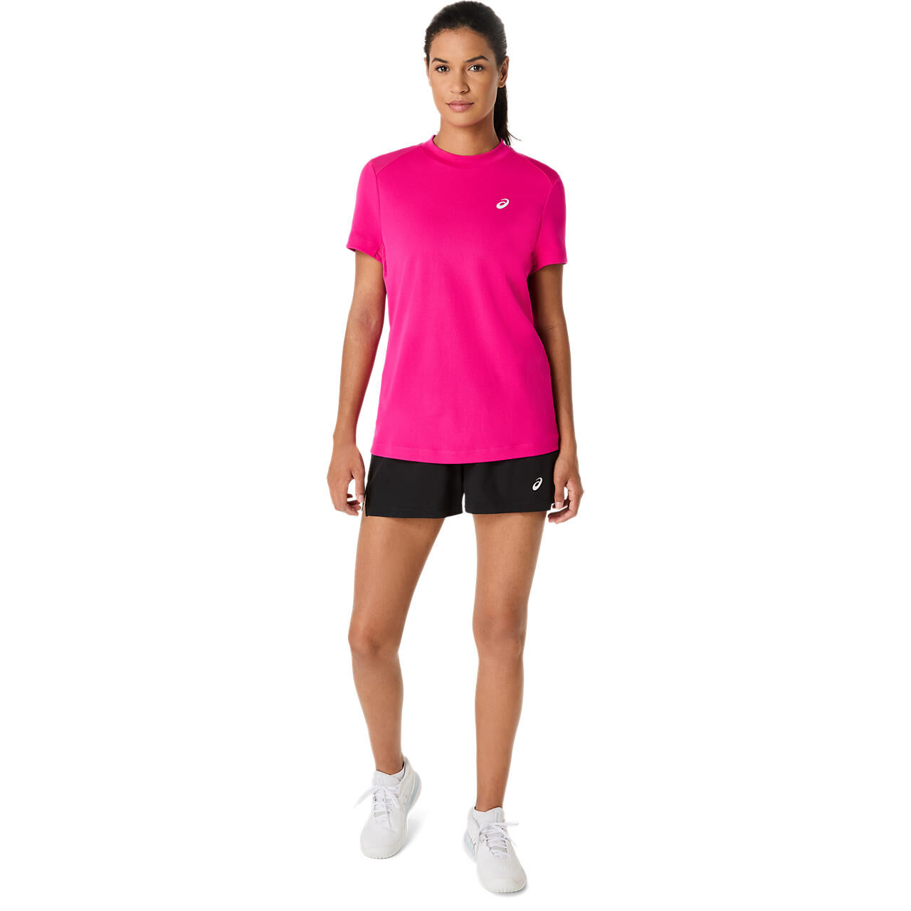 Court Ss Top Kadın Pembe Kısa Kollu Tshirt 2042A371-701