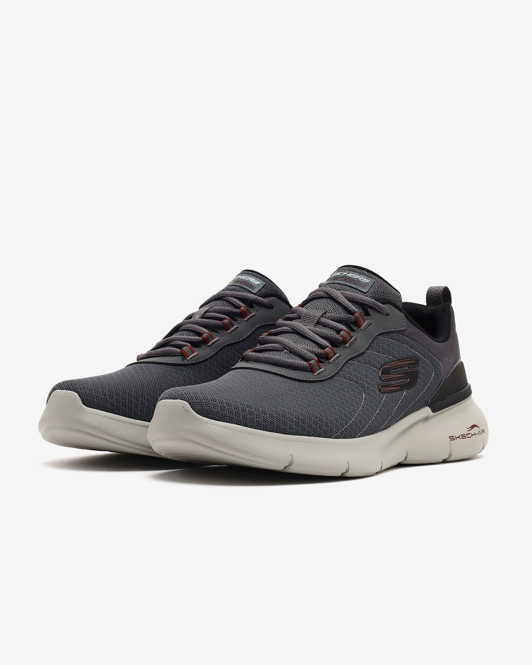 Skech-air Dynamight 2.0 Durron Erkek Gri Spor Ayakkabı 232971TK CCBU