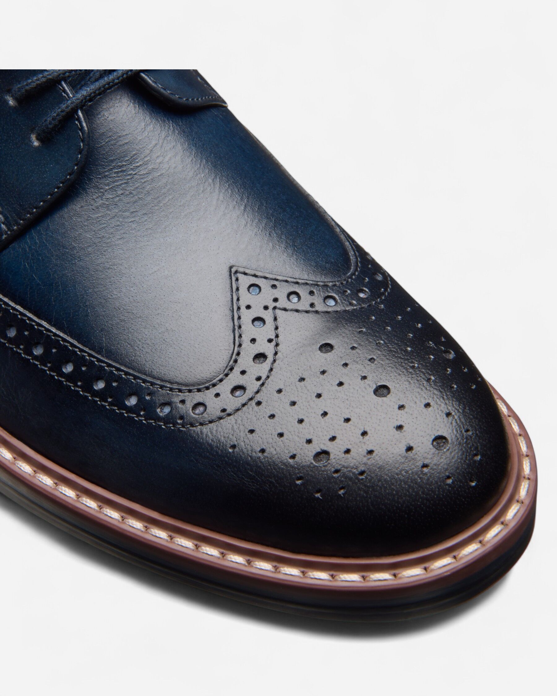 Resim Aldwin Limit Navy Leather, M; 7