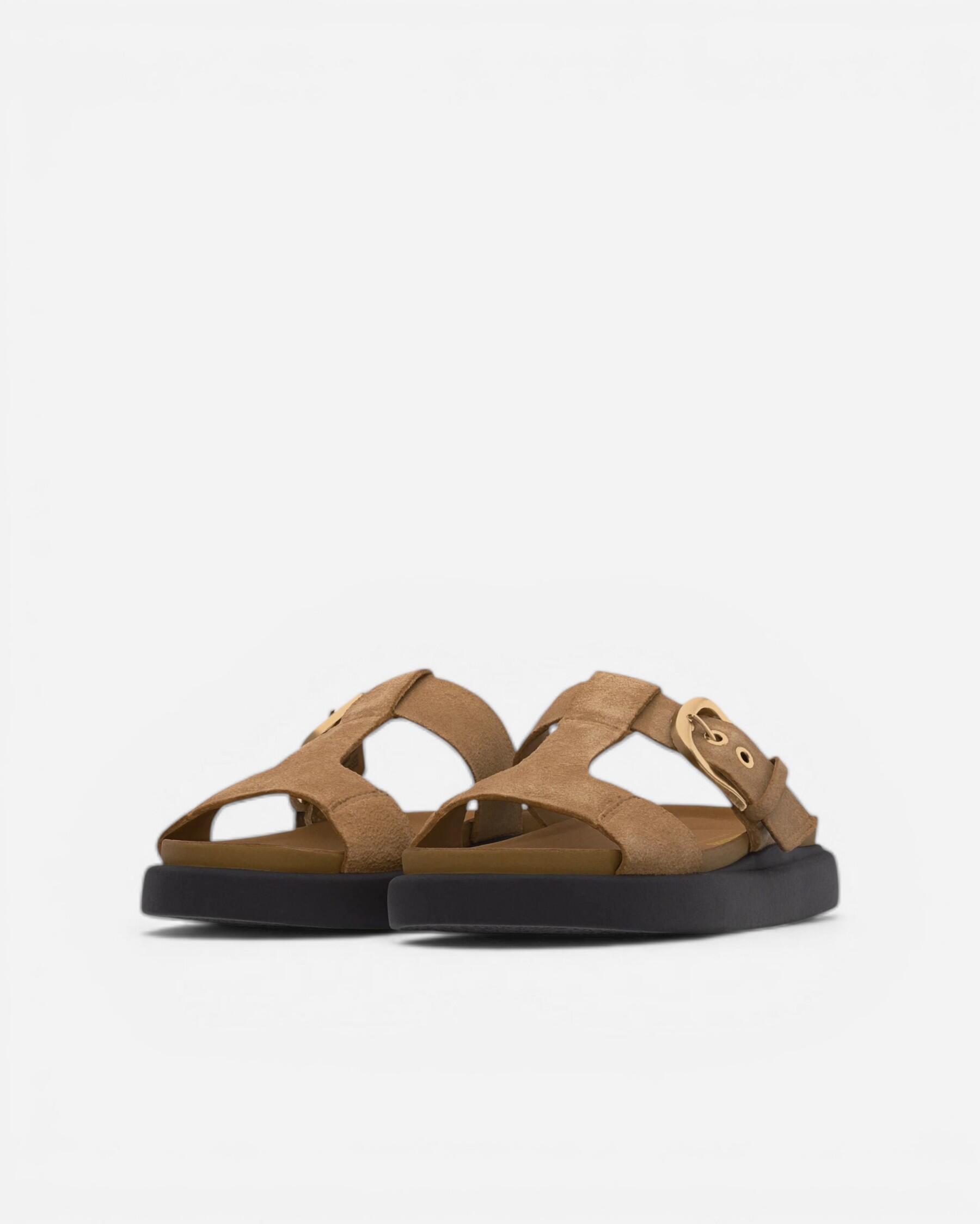 Resim Aristella West Warm Sand Suede