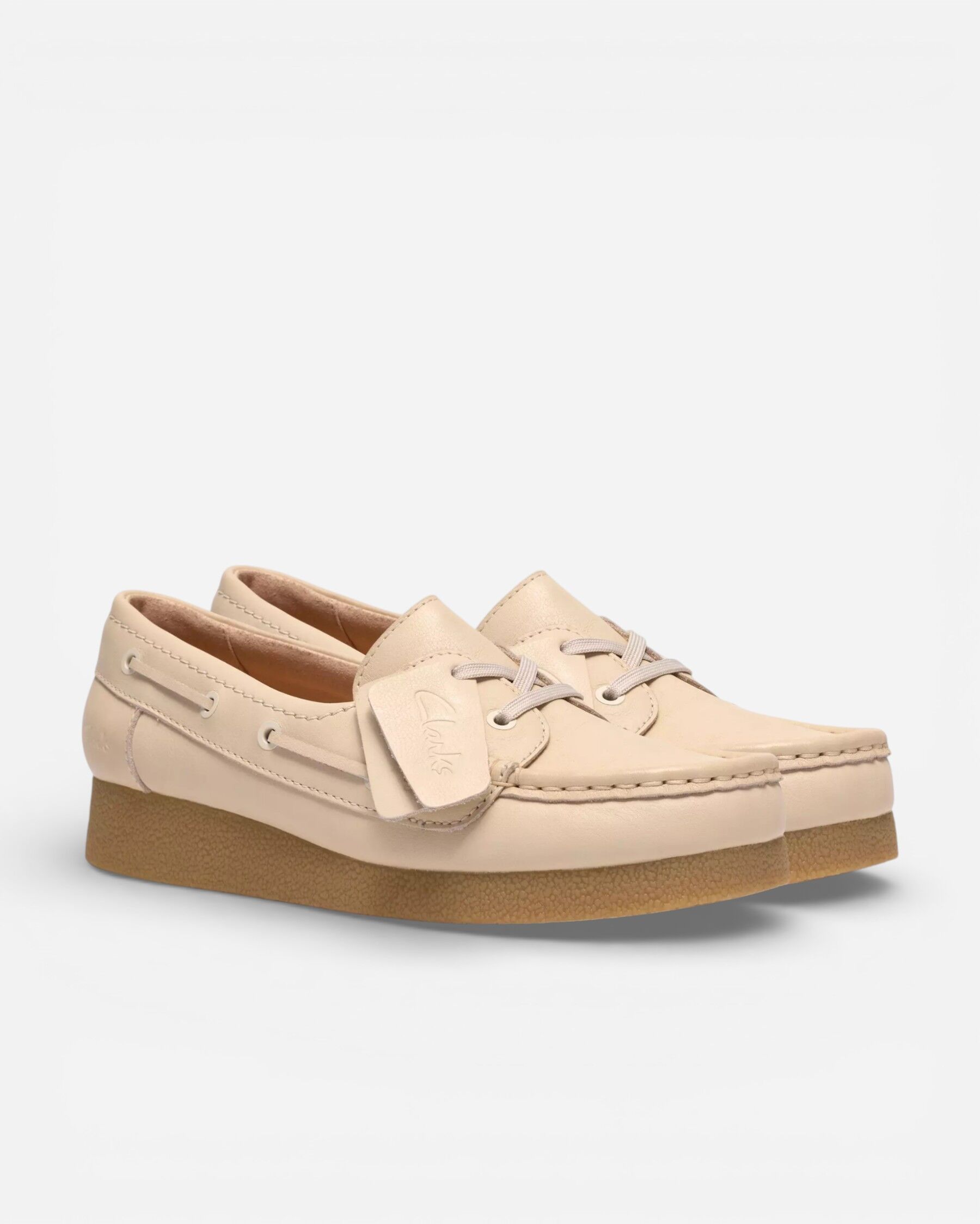 Resim Wallabeeevosea Cream Leather