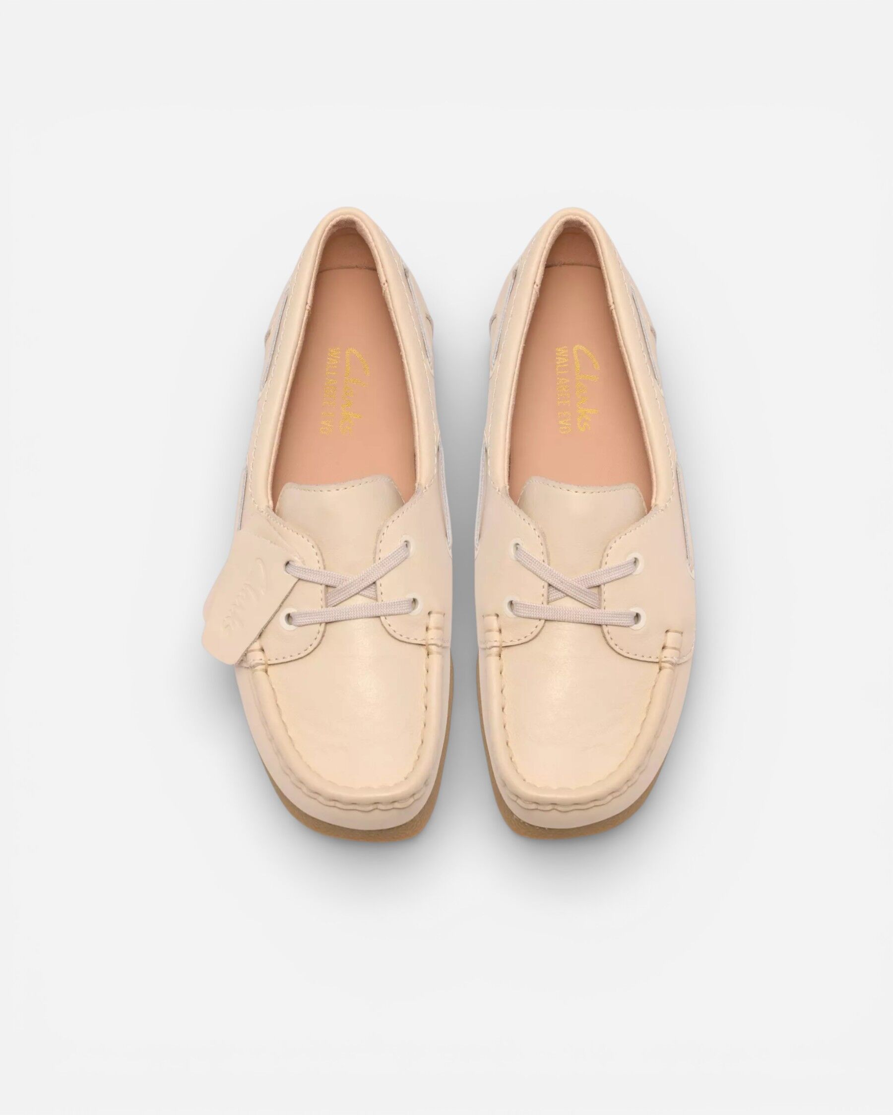 Resim Wallabeeevosea Cream Leather