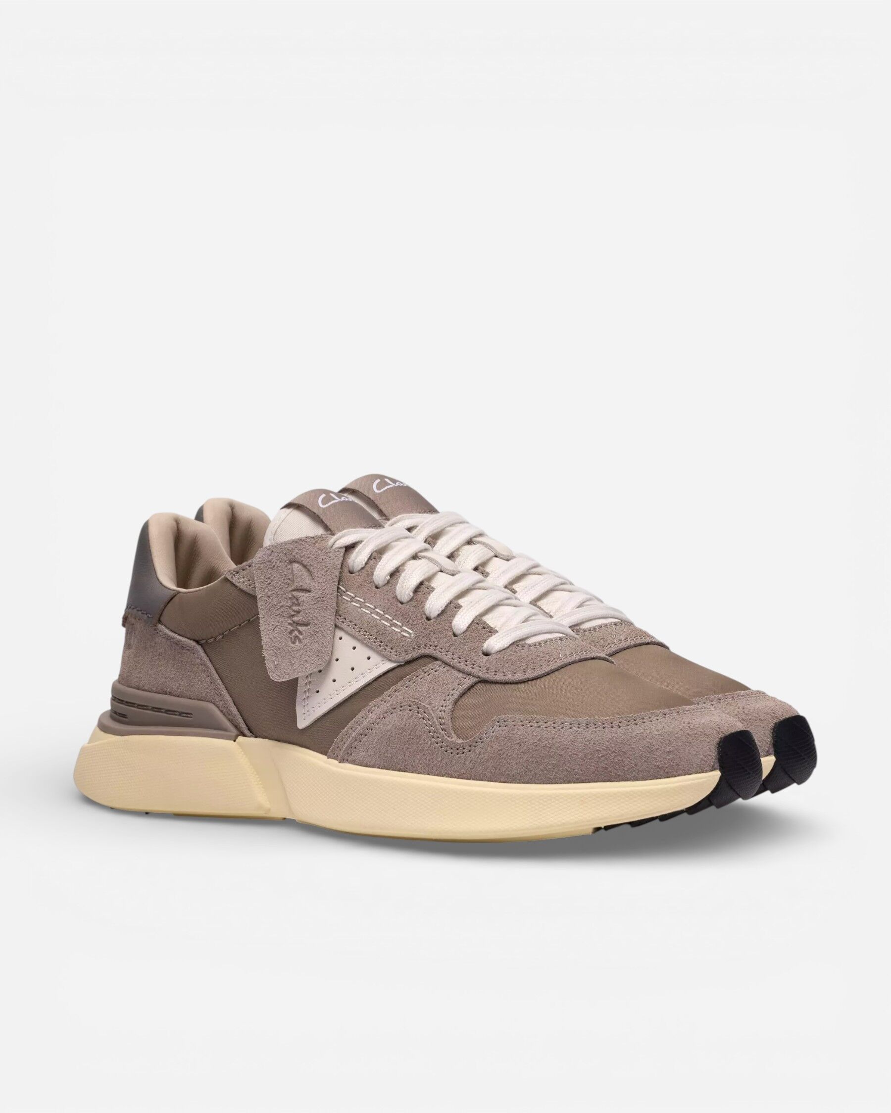 【美品】Clarks × Sporty & Rich グレー UK6.5 限定 Craftwick Lace Grey Erkek Gri Sneakers 26186558
