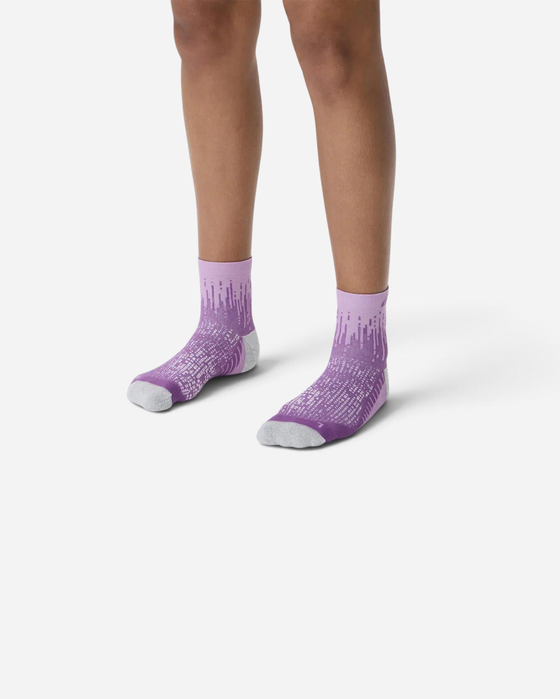 Performance Run Sock Quarter Unisex Dark Aubergine/black Koşu