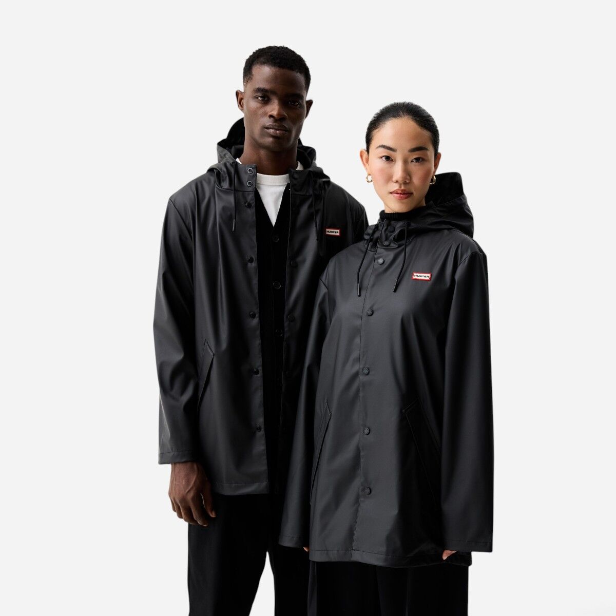 Resim Downpour Jo Unisex Siyah Yağmurluk