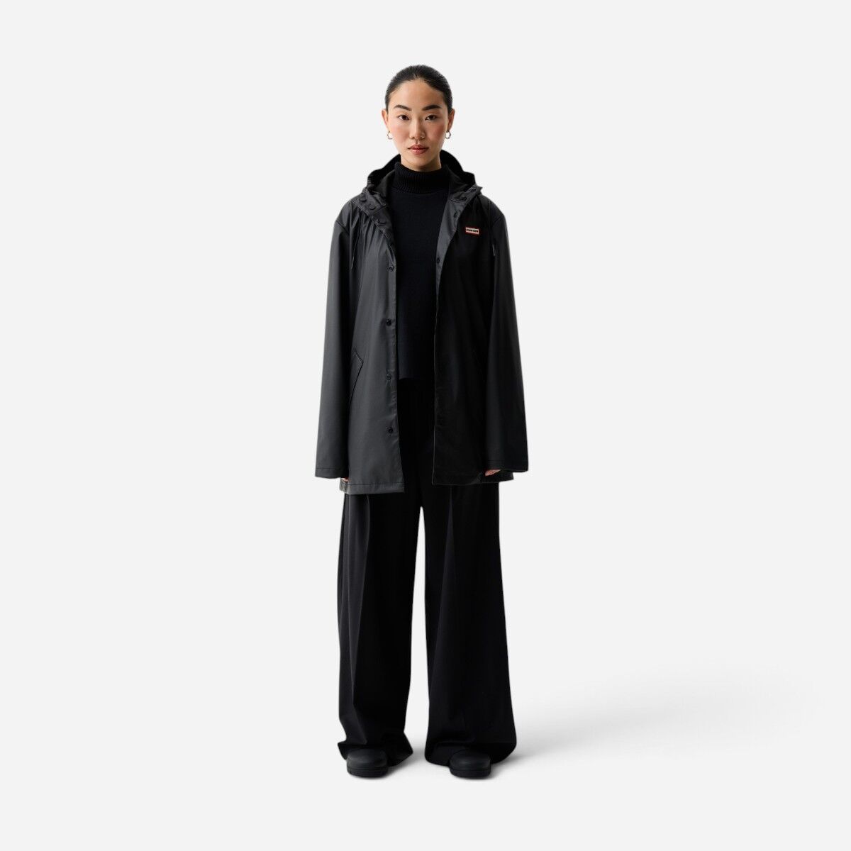 Resim Downpour Jo Unisex Siyah Yağmurluk