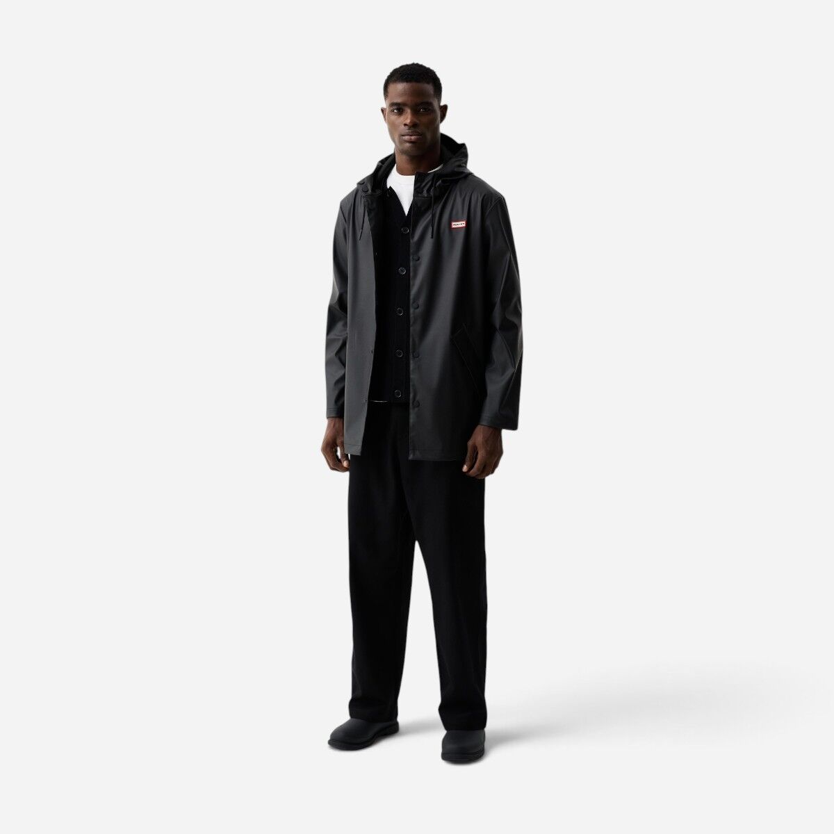 Resim Downpour Jo Unisex Siyah Yağmurluk