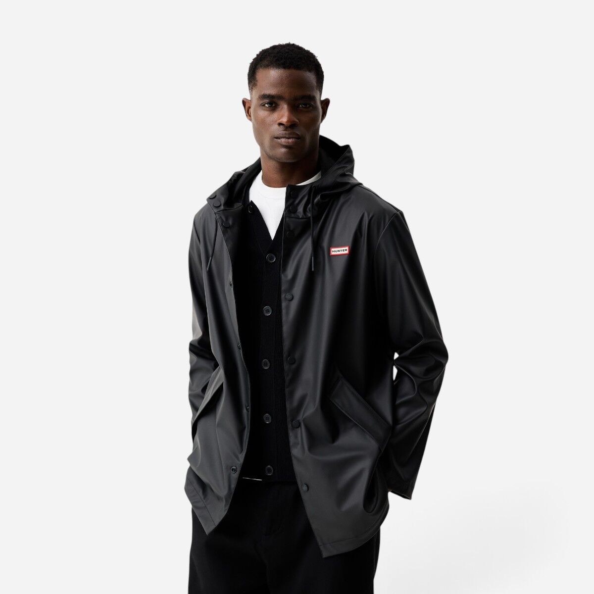Resim Downpour Jo Unisex Siyah Yağmurluk