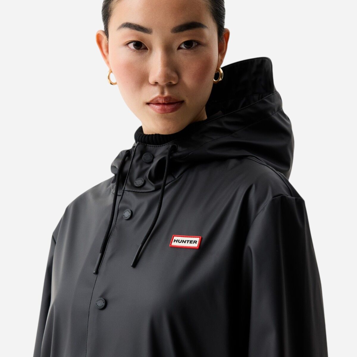 Resim Downpour Jo Unisex Siyah Yağmurluk
