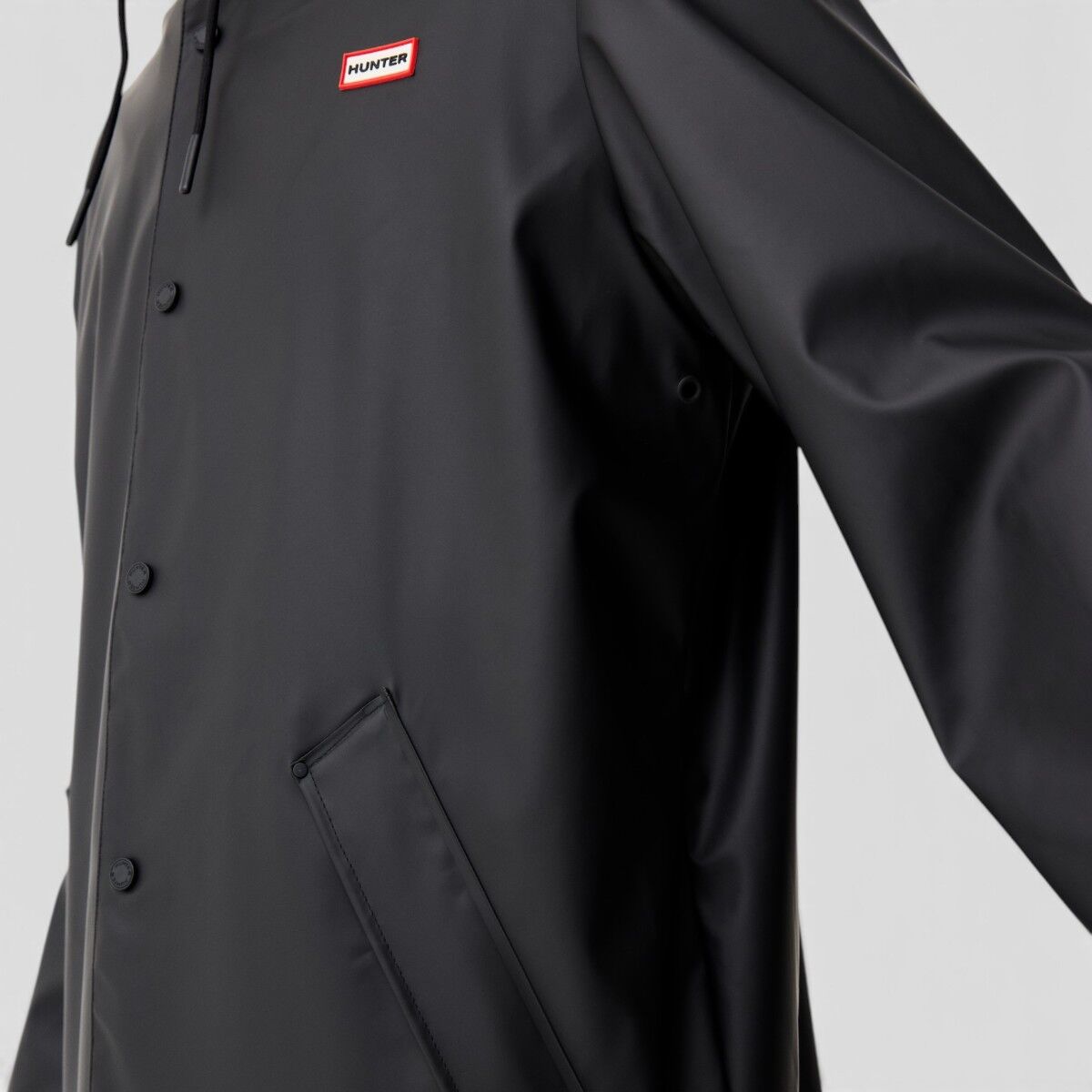 Resim Downpour Jo Unisex Siyah Yağmurluk
