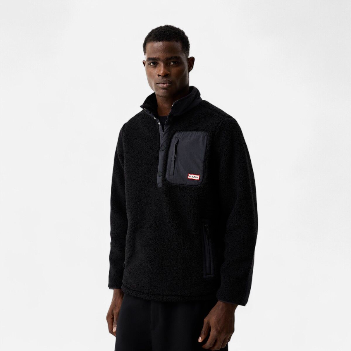 Resim Athol Half Zip Borg Fleece Jacket