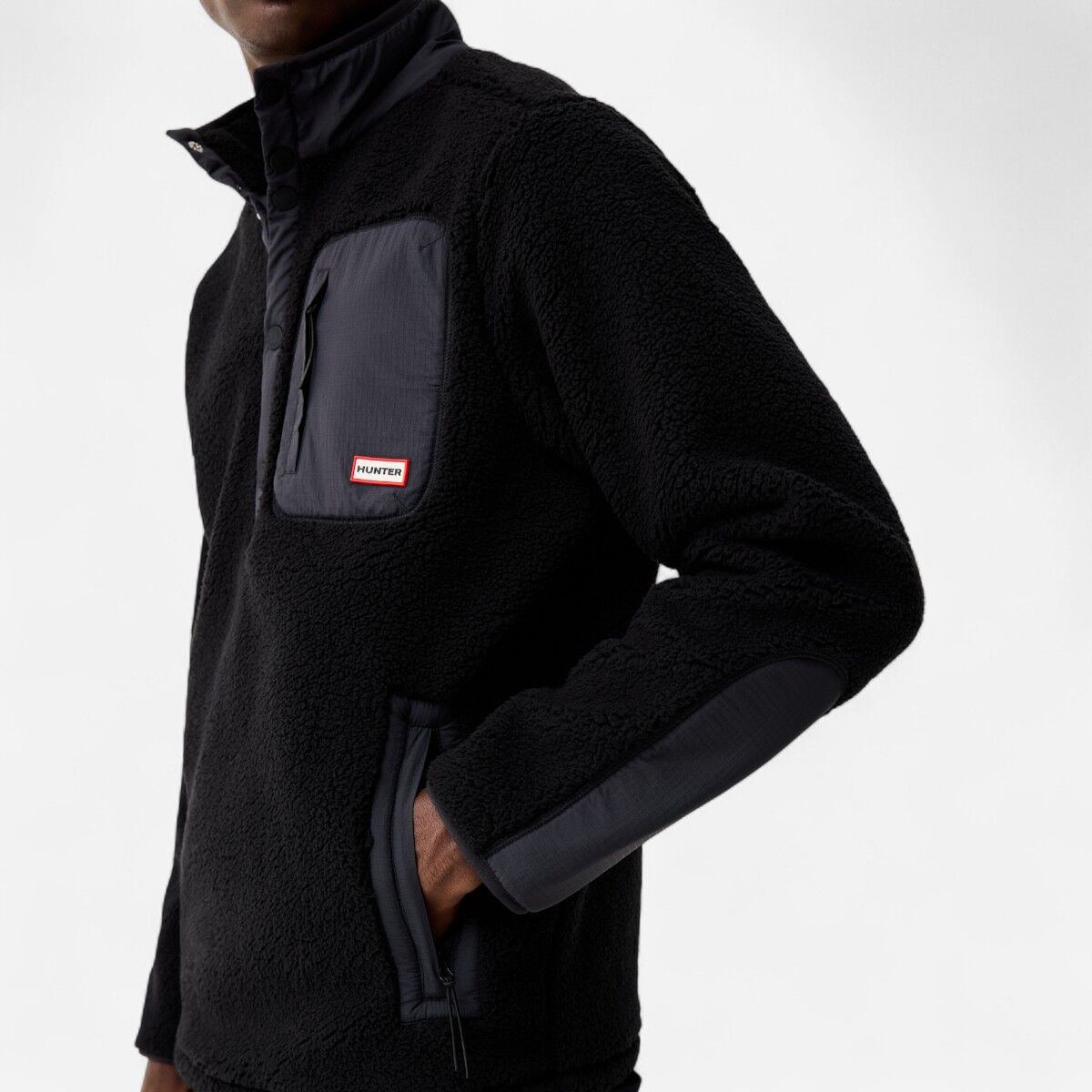 Resim Athol Half Zip Borg Fleece Jacket