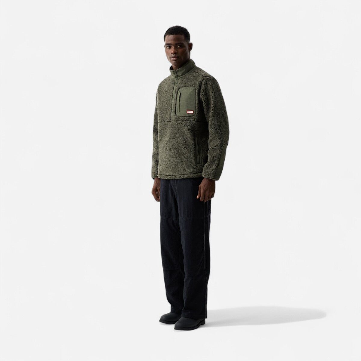 Resim Athol Half Zip Borg Fleece Jacket