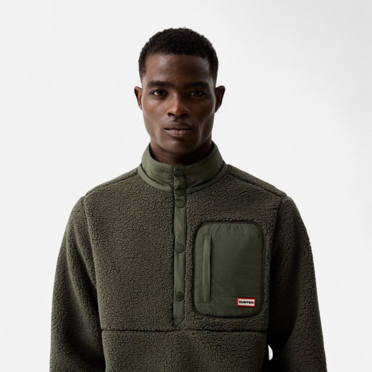 Resim Athol Half Zip Borg Fleece Jacket