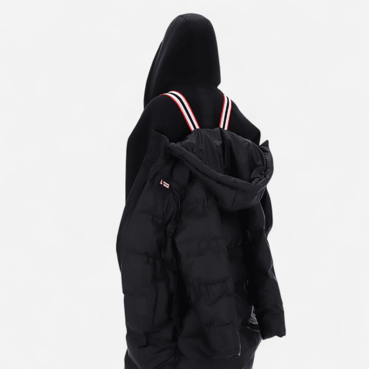 Hutchison Sonic Welded Pu Long Puffer Jacket Kadın Siyah Şişme