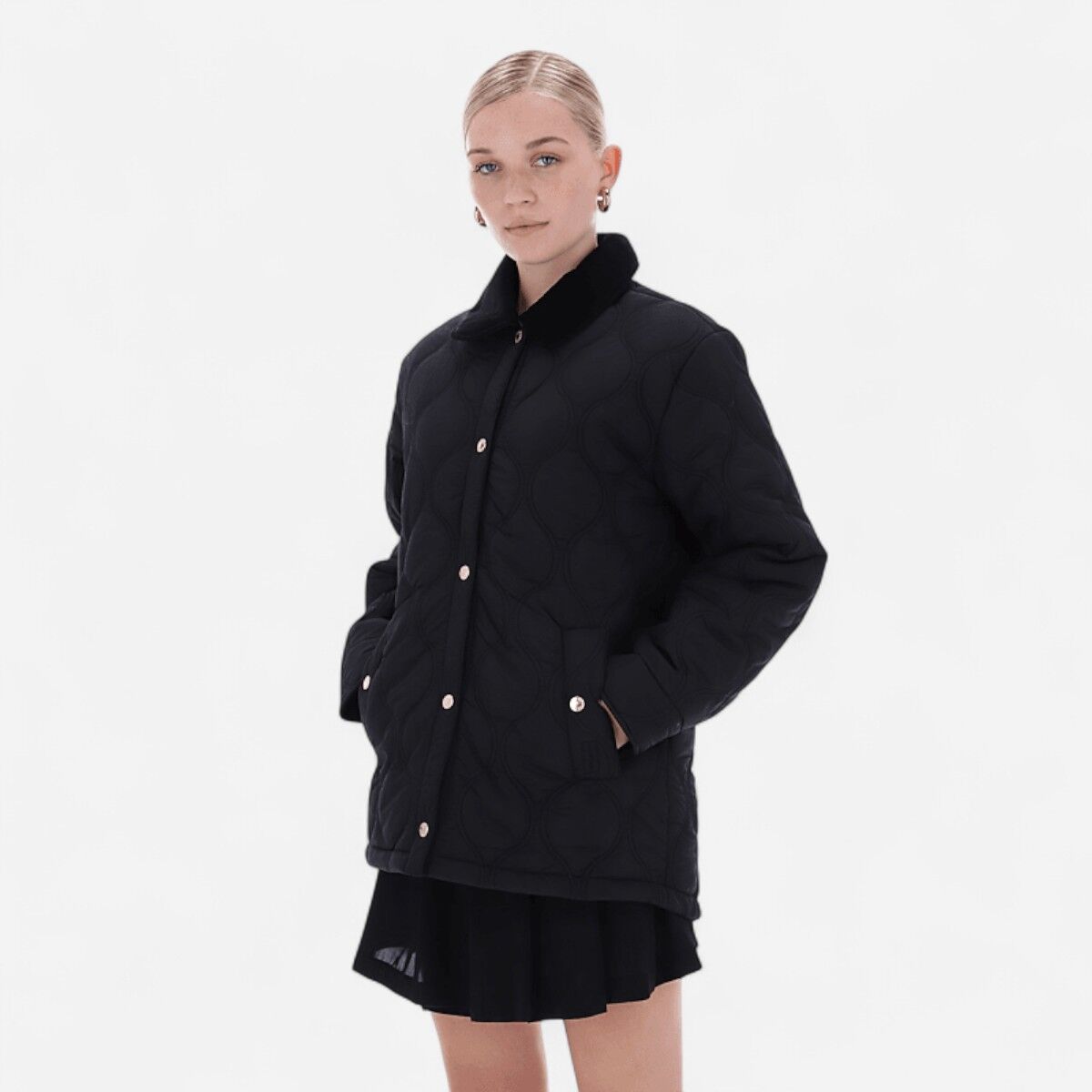 Resim Witton Quilted Shacket