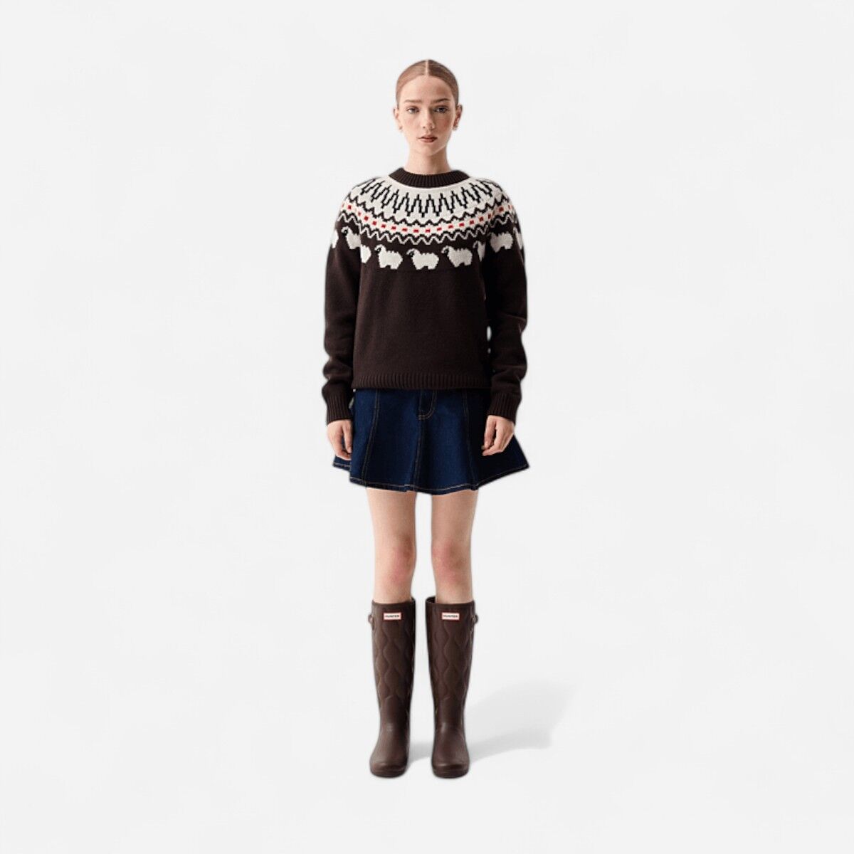 Resim Ashie Crew Fair Isle Knit