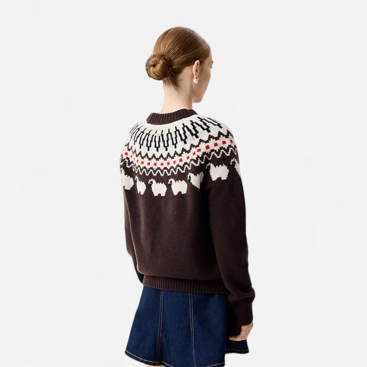 Resim Ashie Crew Fair Isle Knit