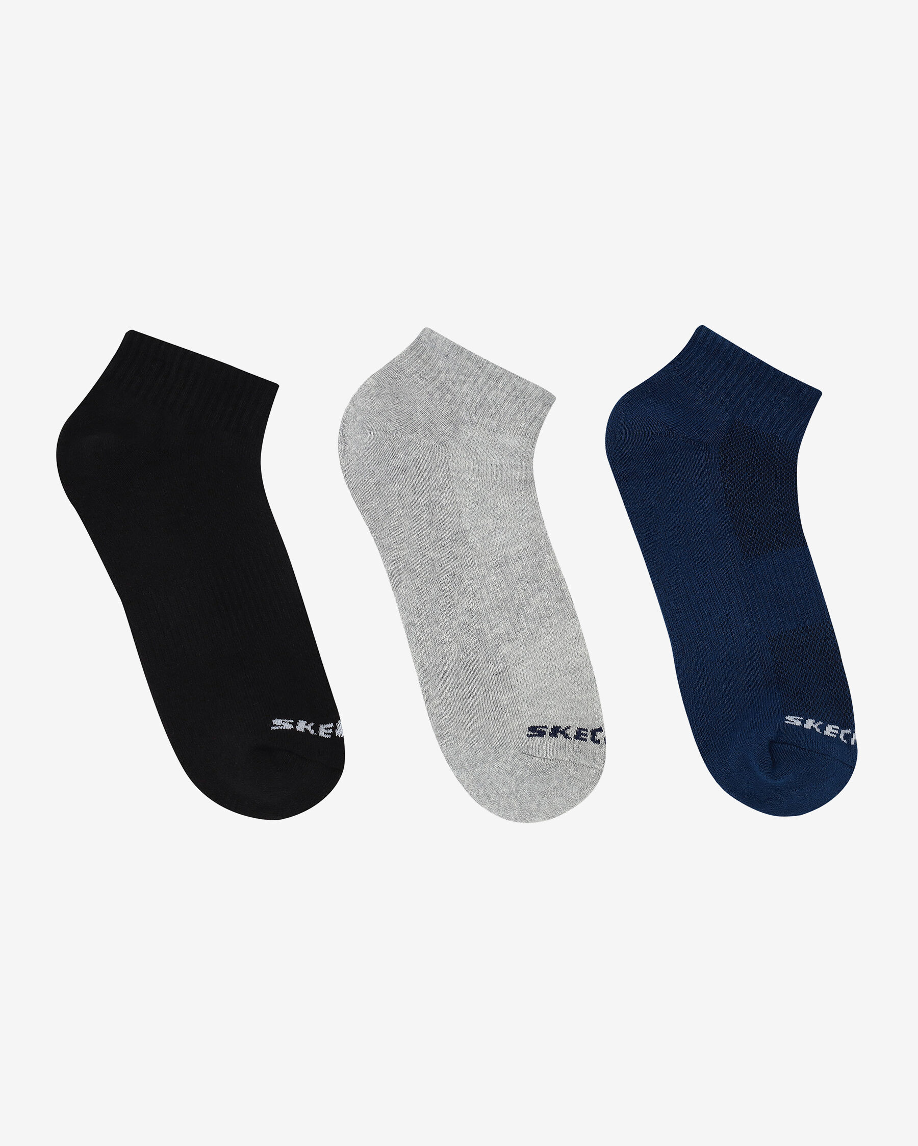 Resim 3'Lu Unisex Yarim Taban Destekli Quarter Crew Corap