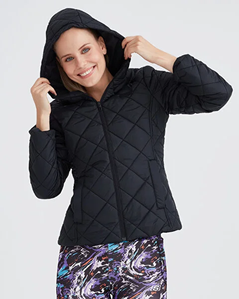 Resim W Capitone Hooded Jacket