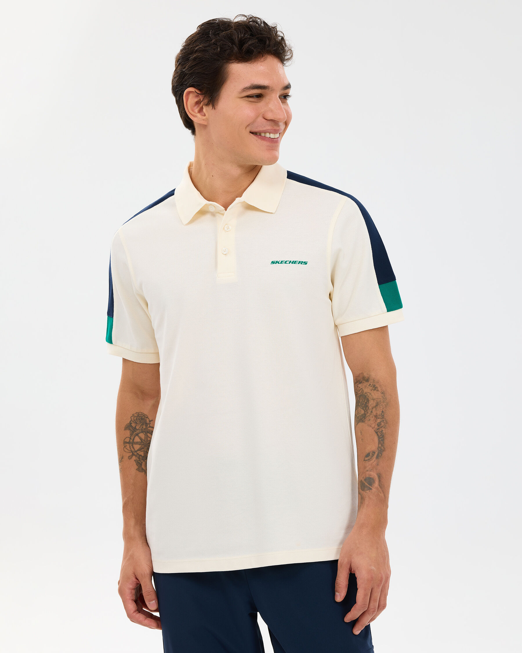 Resim M Color Block Detail Polo