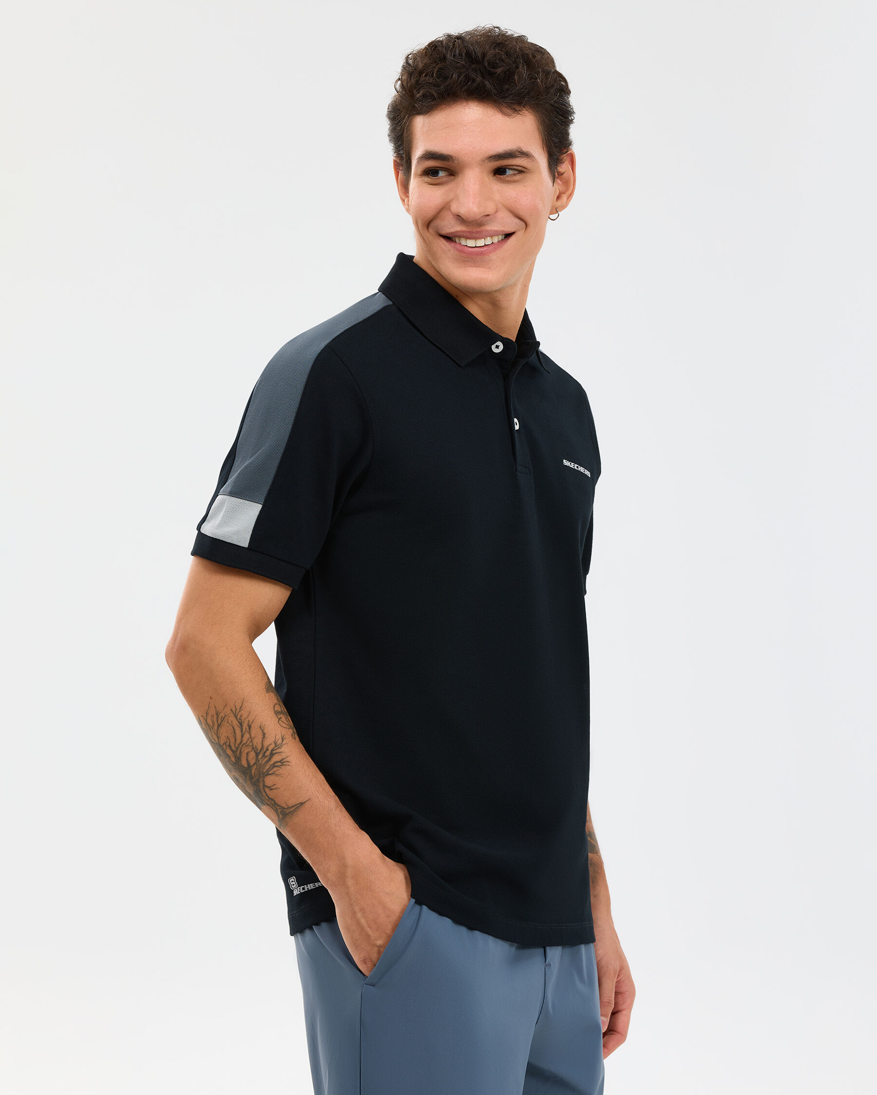 Resim M Color Block Detail Polo
