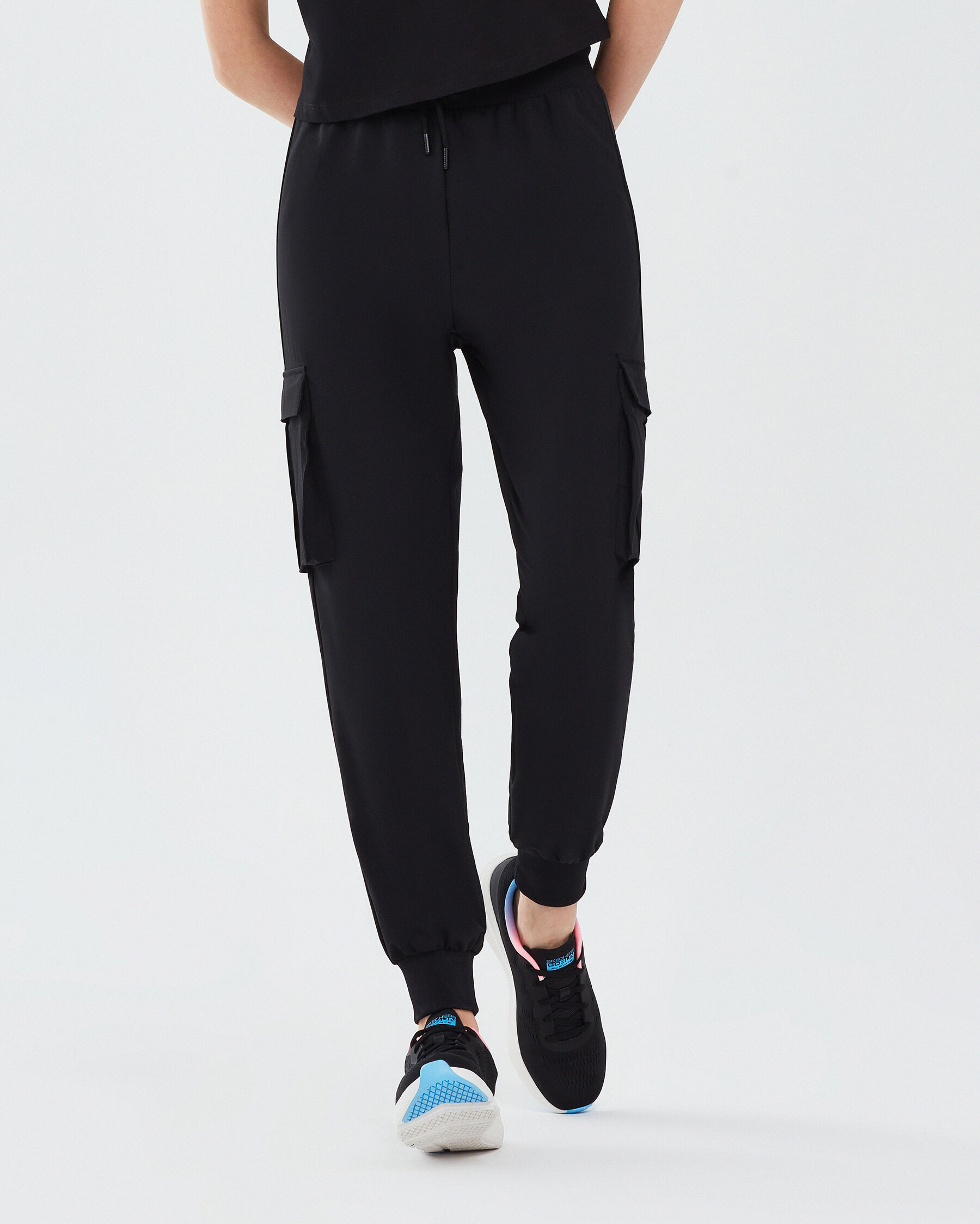 Micro Collection W Jogger Woven Pant Kadın Siyah Eşofman Altı