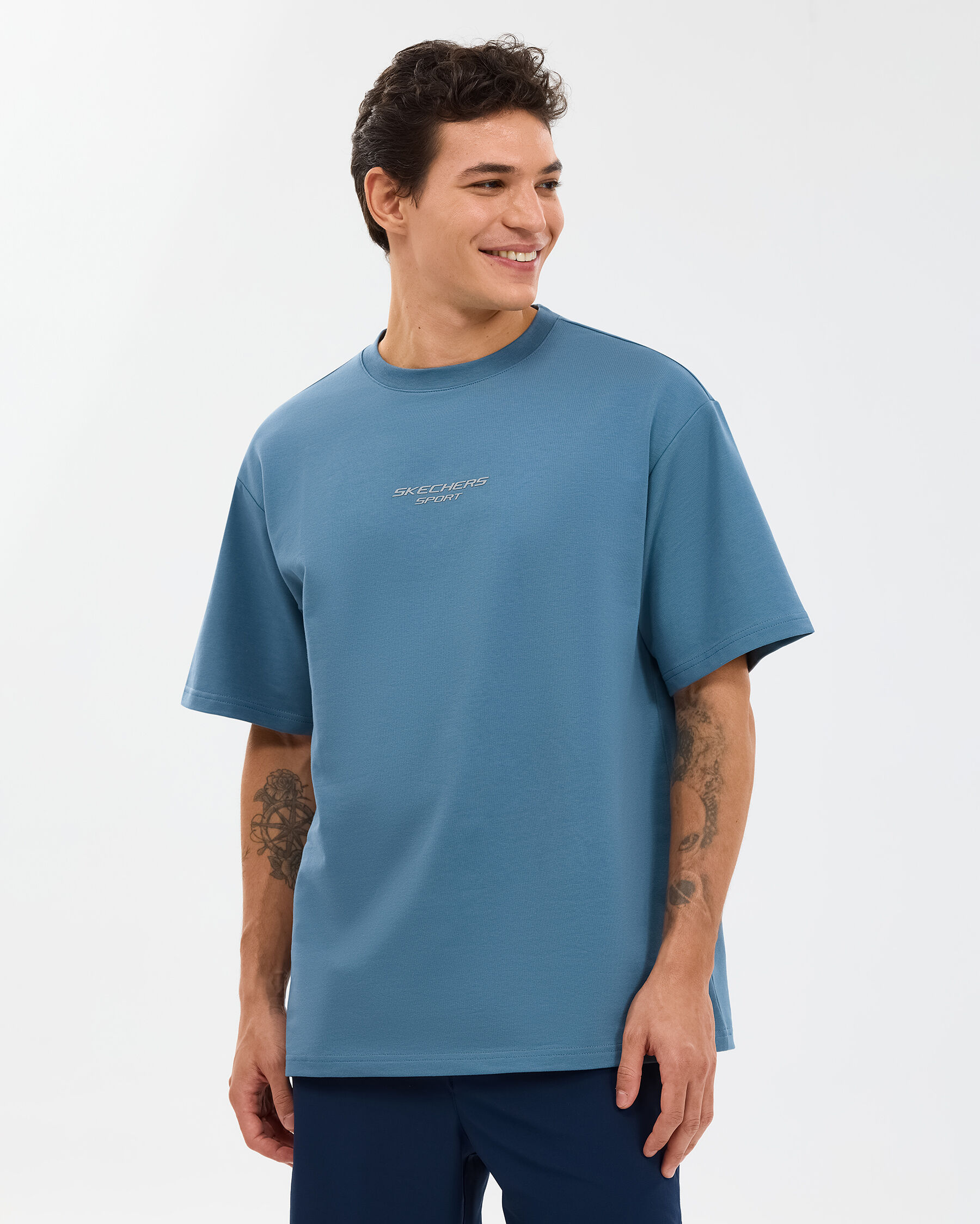 Resim M Graphic Tee Reflect Logo Oversize T-shirt