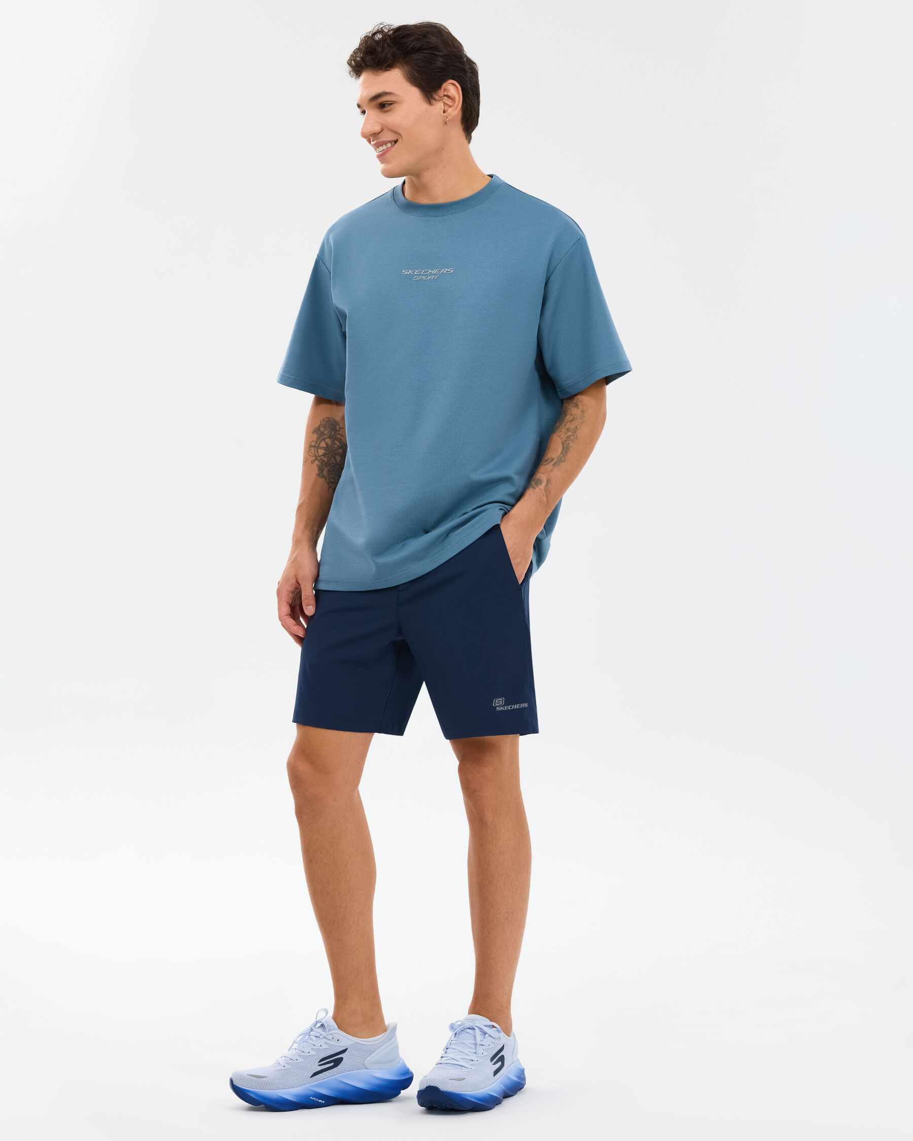 Resim M Graphic Tee Reflect Logo Oversize T-shirt