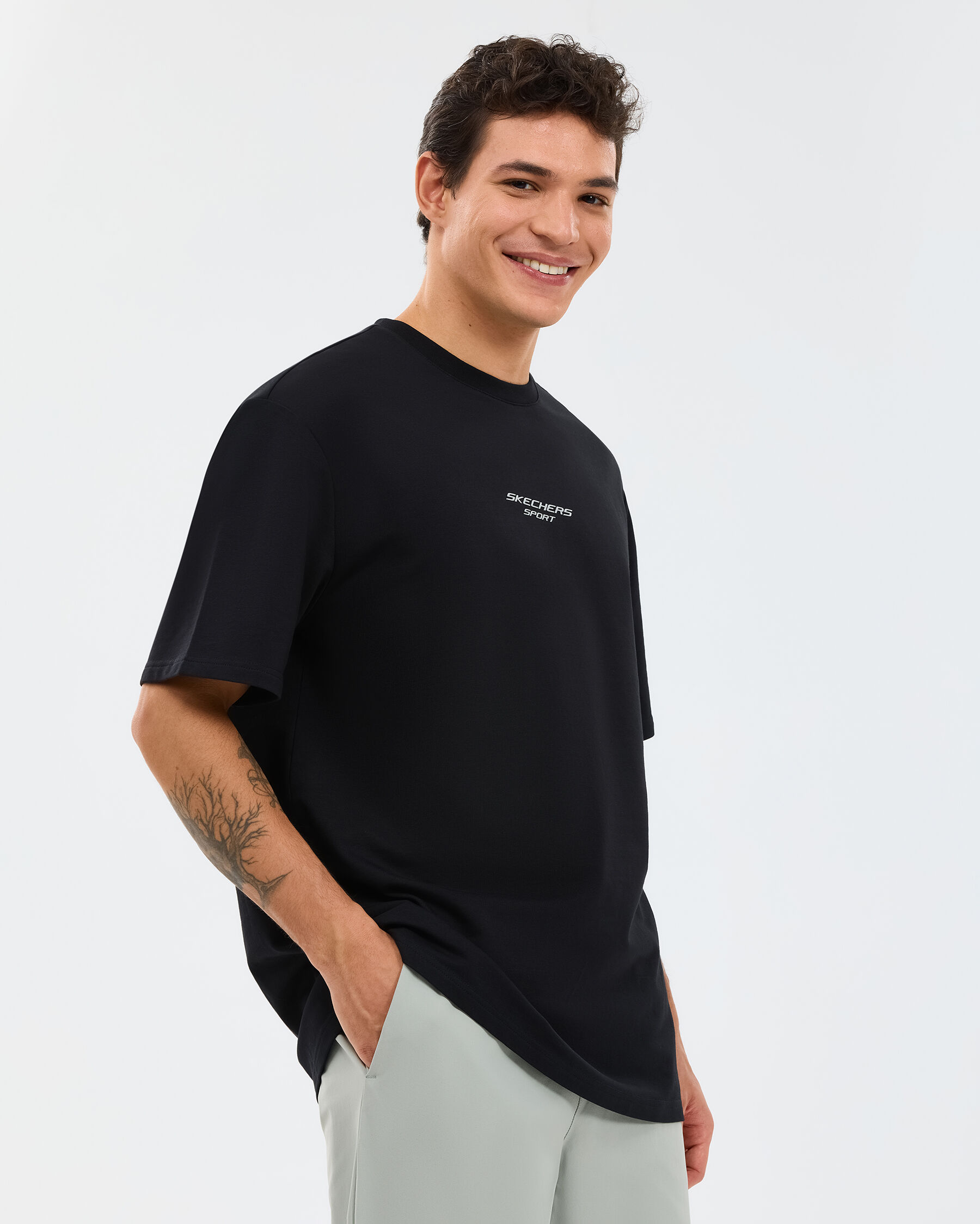 Resim M Graphic Tee Reflect Logo Oversize T-shirt