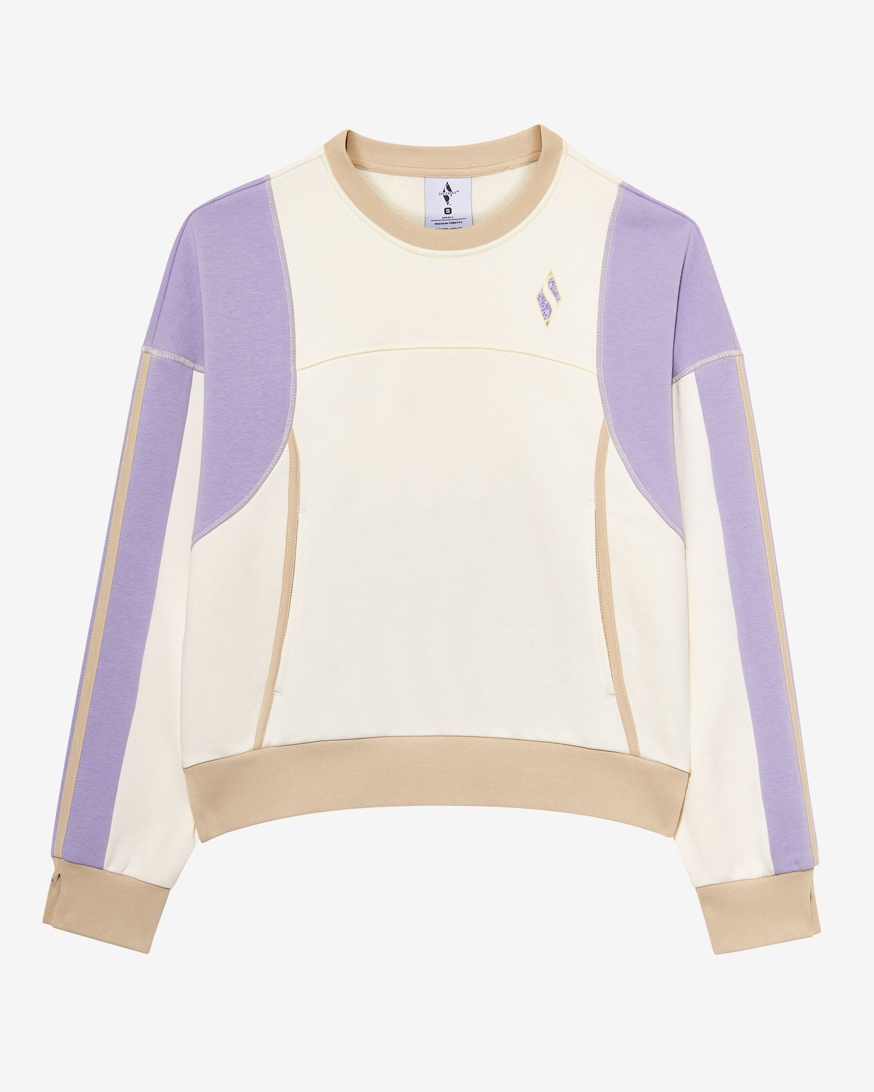 Resim W Diagonal Lw Fleece Crew Neck Sweatshirt