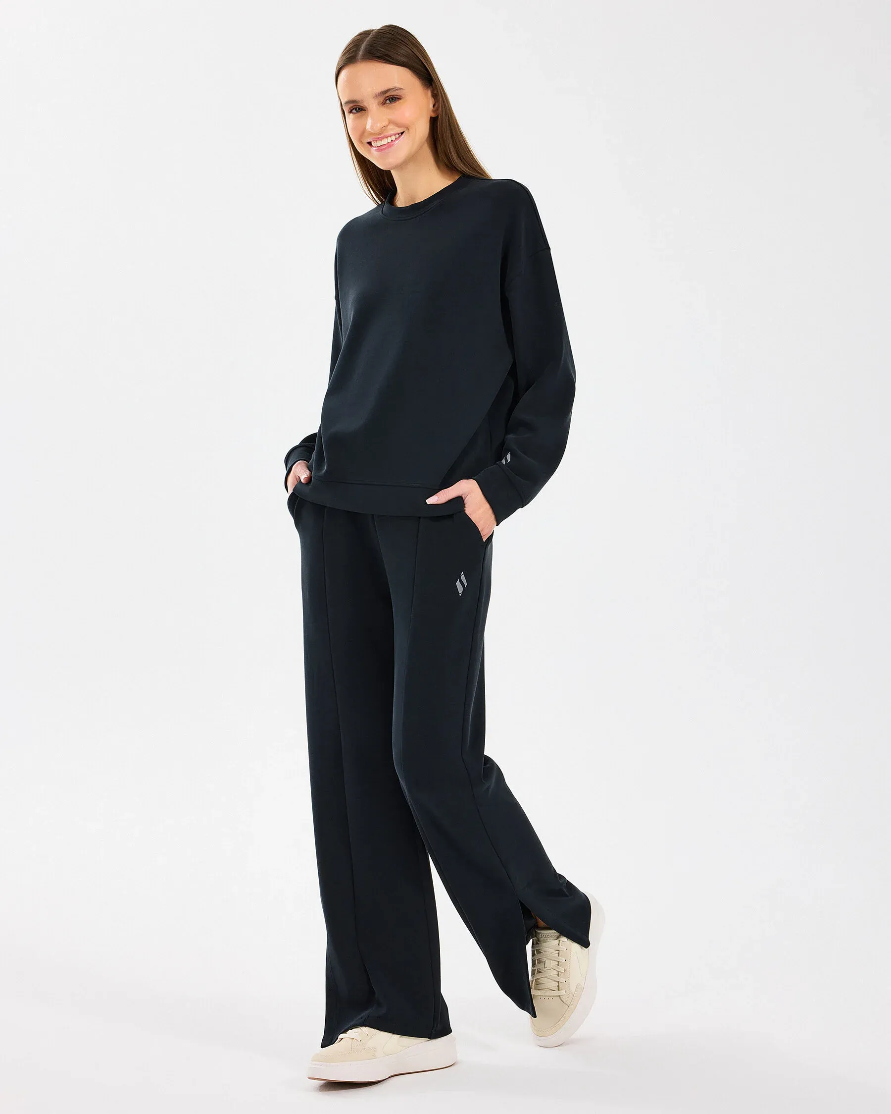 Resim W Lounge Loose Crew Neck Sweatshirt