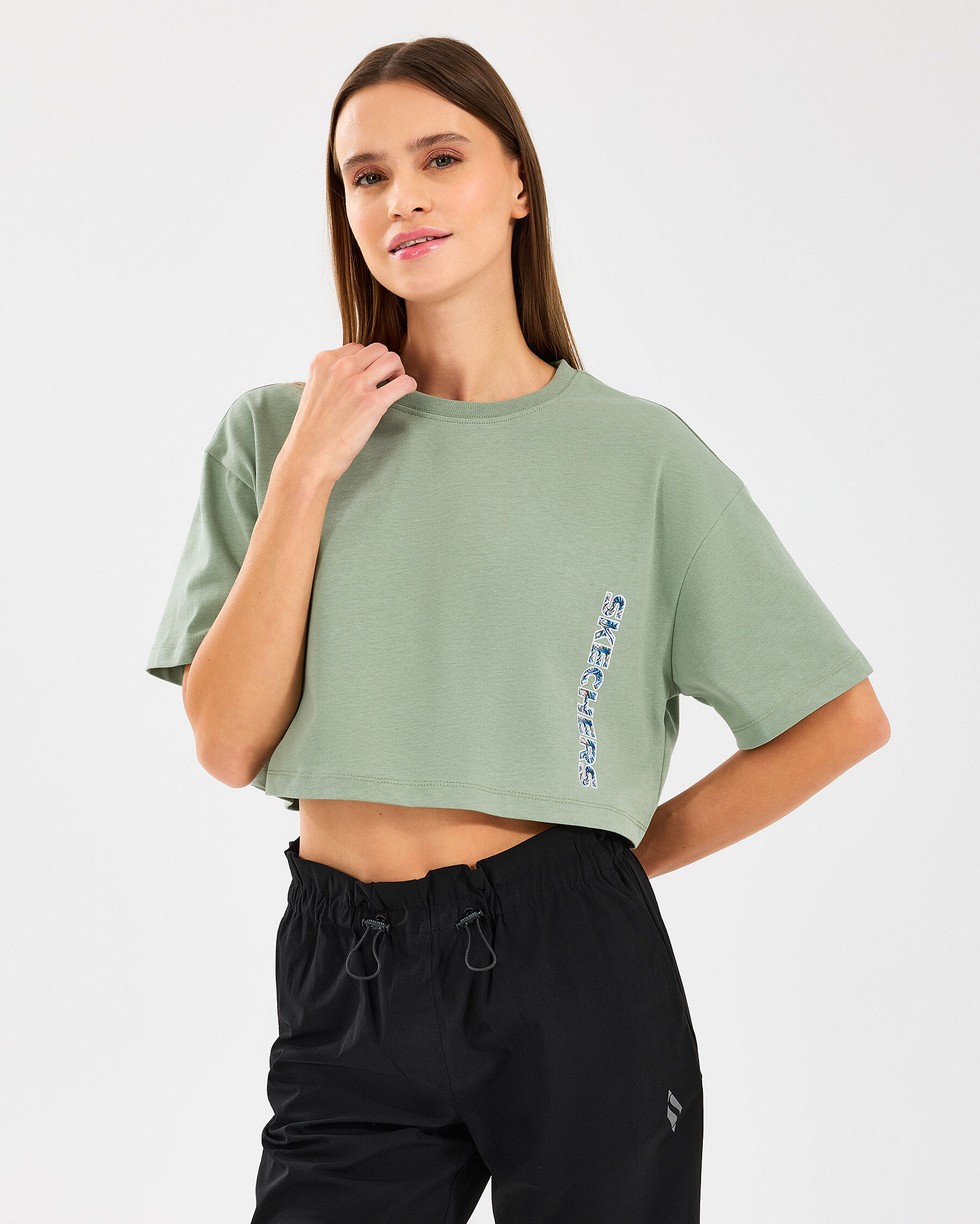 Resim W Crop Fit Graphic Tee T-shirt