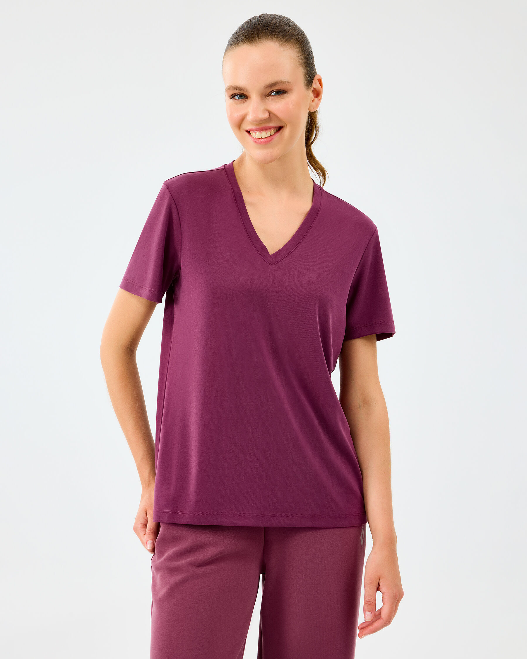 Resim W V Neck T-shirt