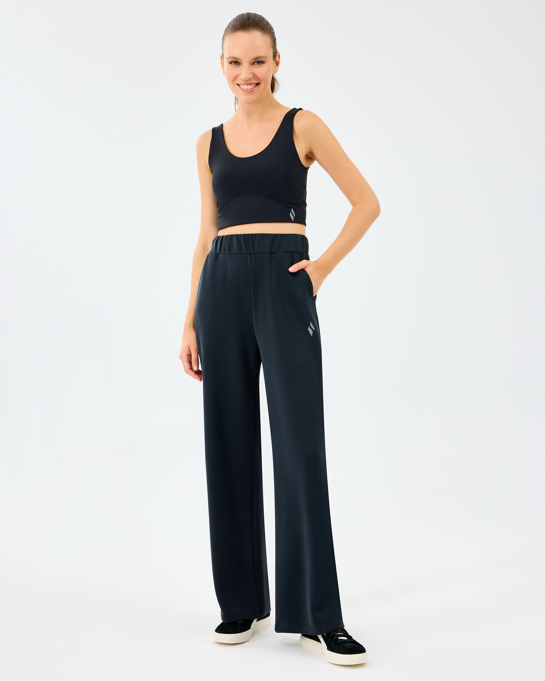 Resim W Lounge Loose Wide Leg Sweatpant