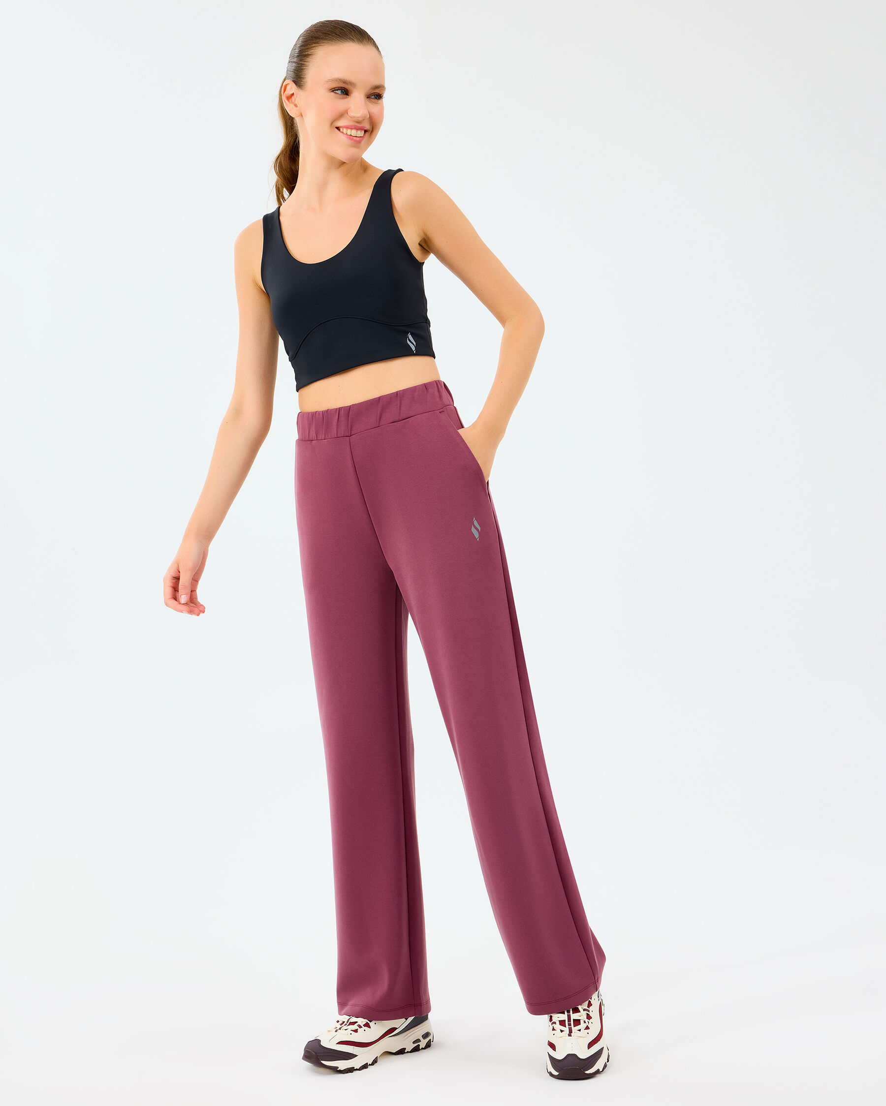 Resim W Lounge Loose Wide Leg Sweatpant