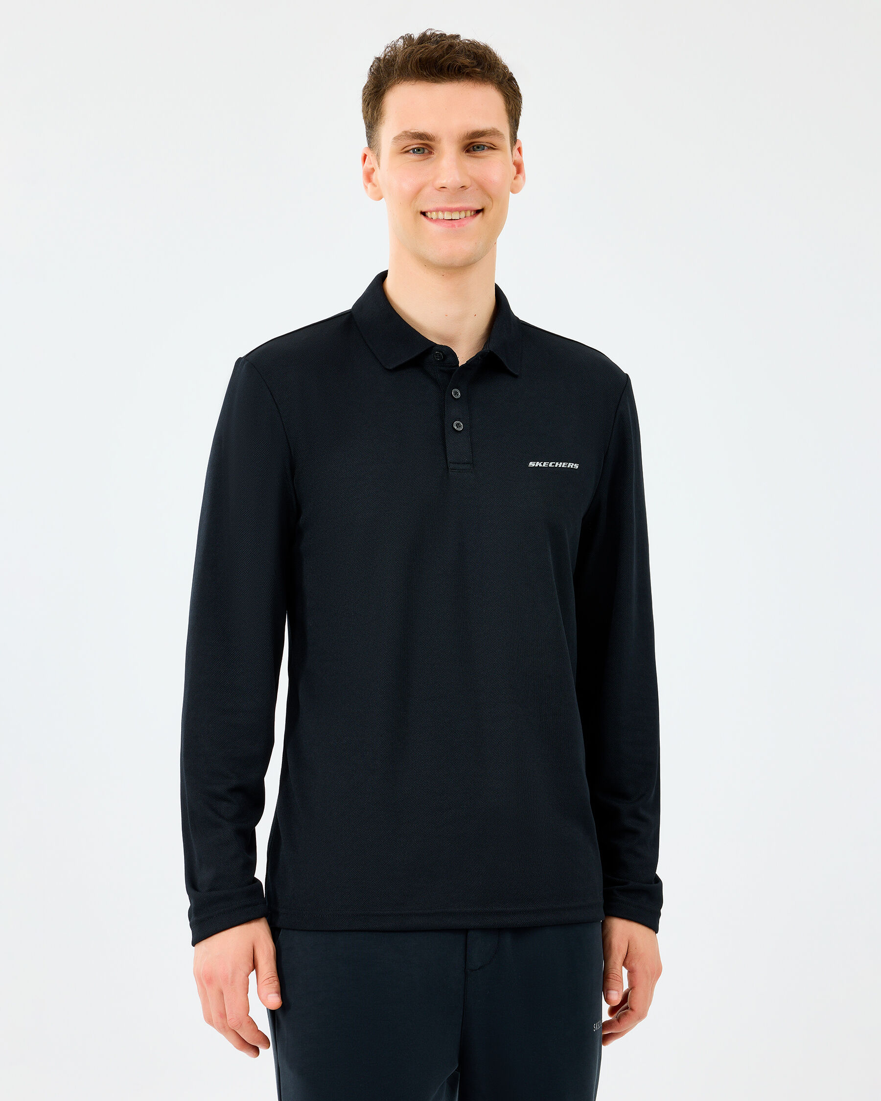 メンズウェア CLUBHAUS Buhloone Mindstate Polo - Black M Long Slv Polo Erkek Siyah S2520061-3817
