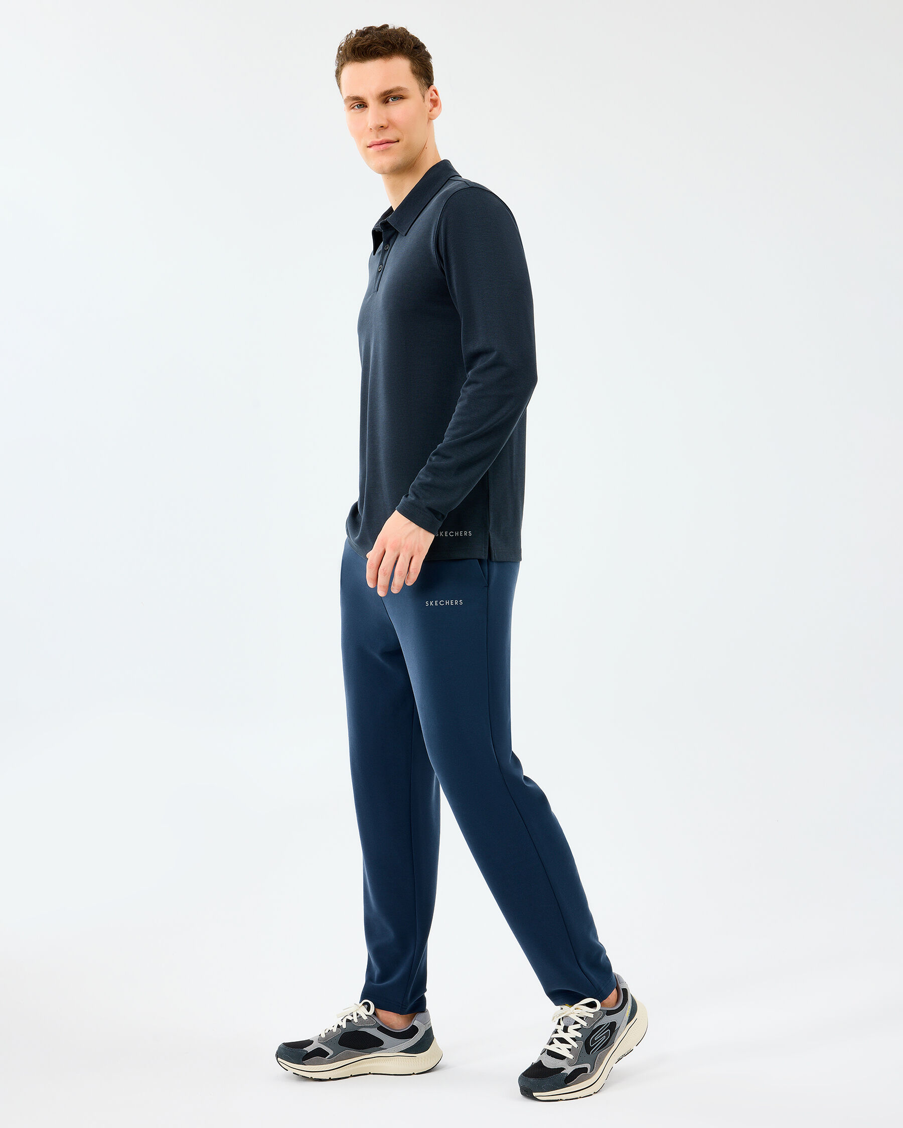 Resim M Long Sleeve Modal Polo Polo
