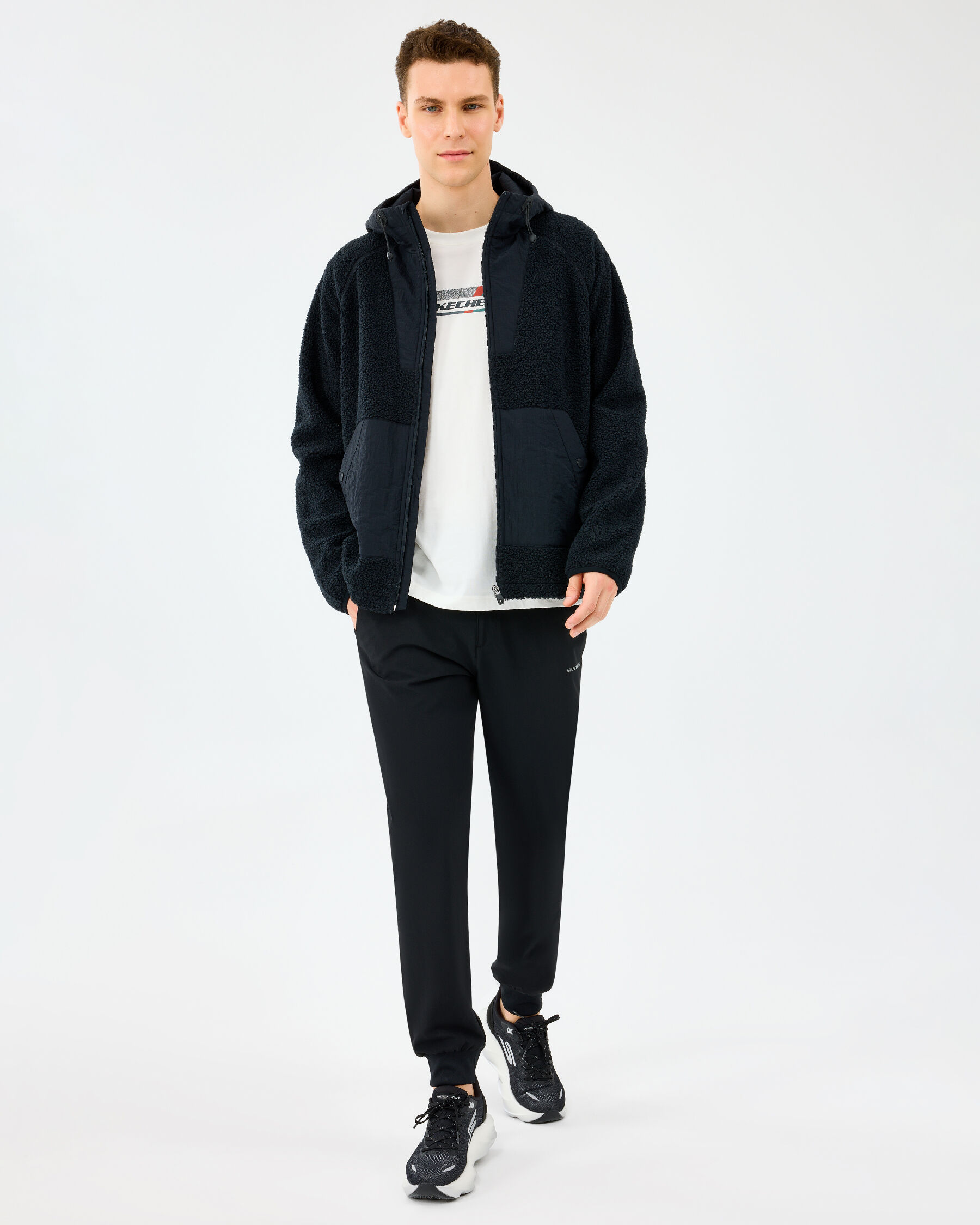 Resim M Comfort Hoodie Sherpa Jacket