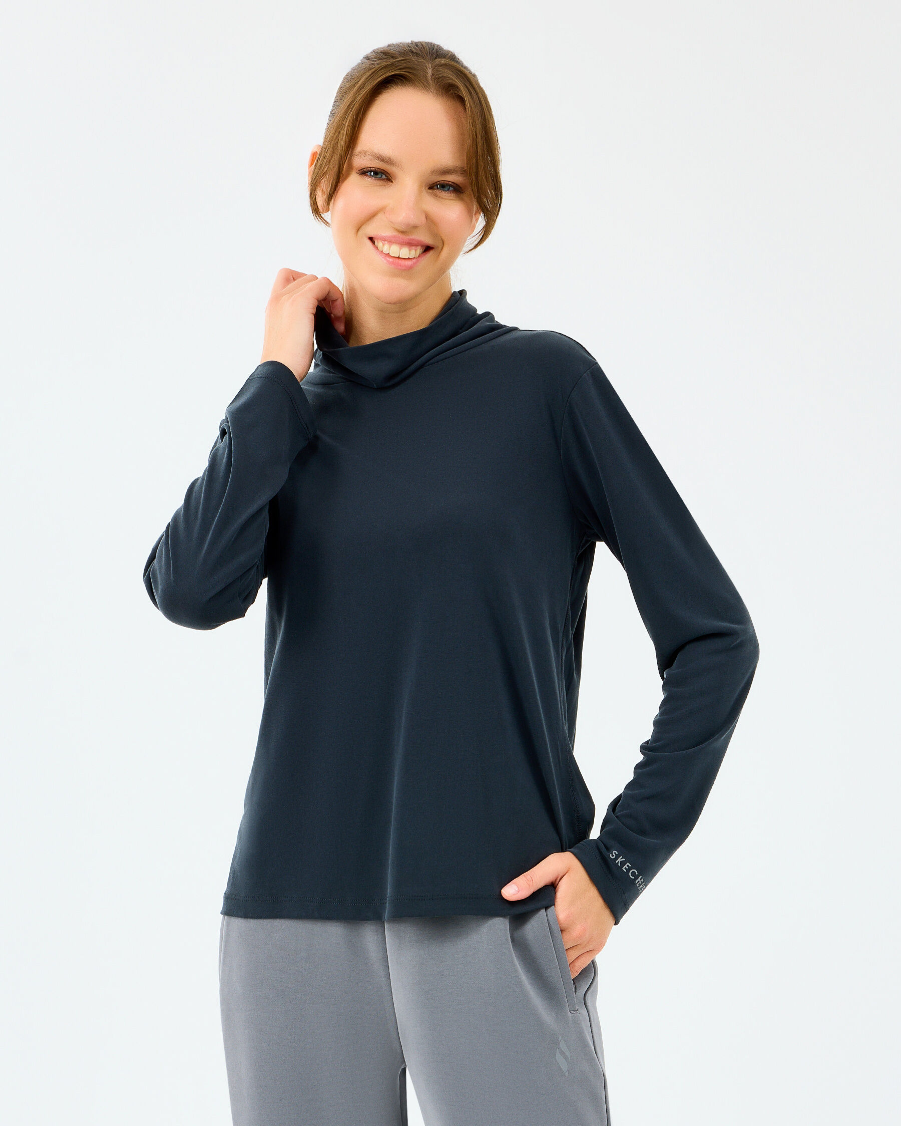 Resim W Turtle Neck Longsleeve Softluxe T-shirt