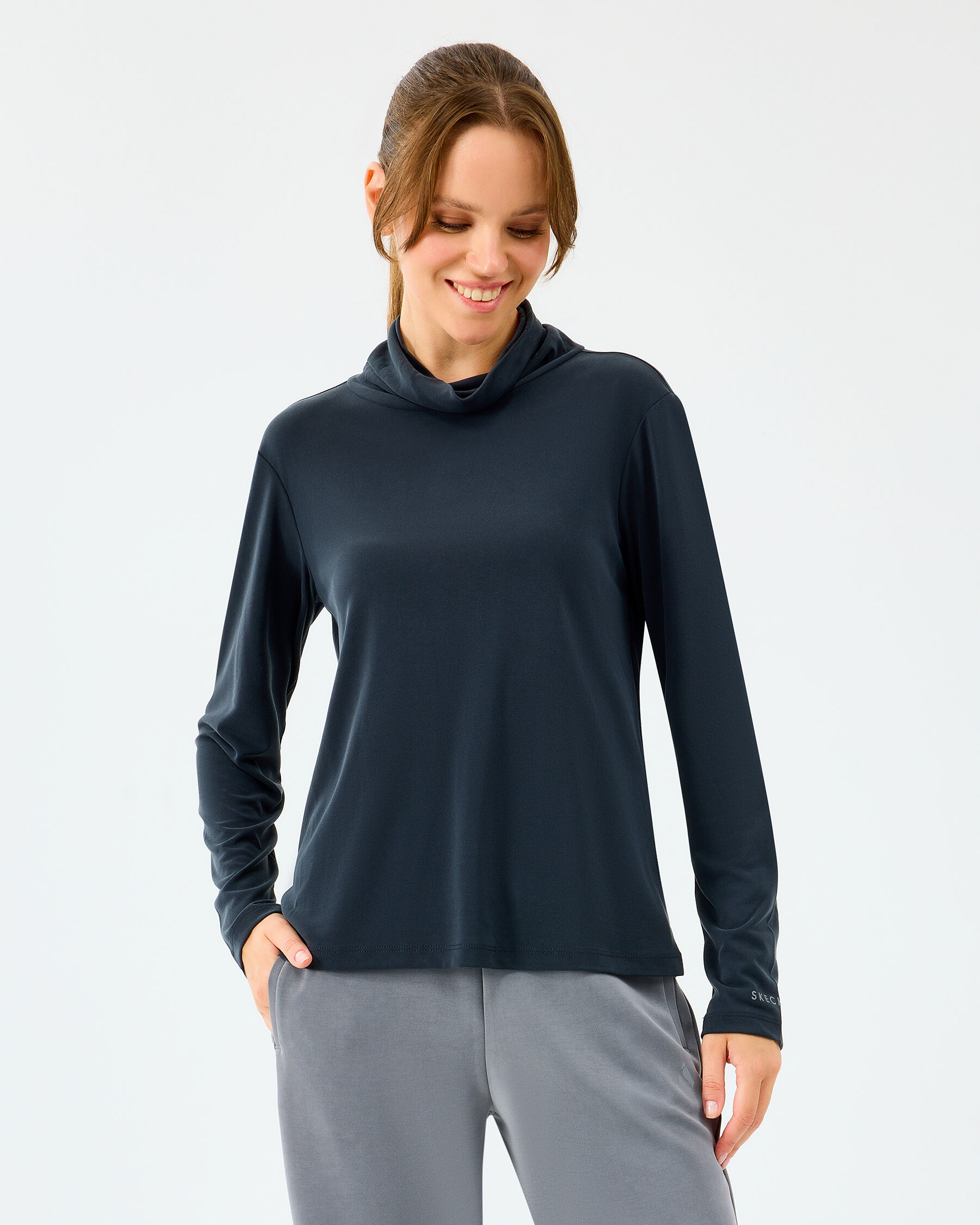 Resim W Turtle Neck Longsleeve Softluxe T-shirt