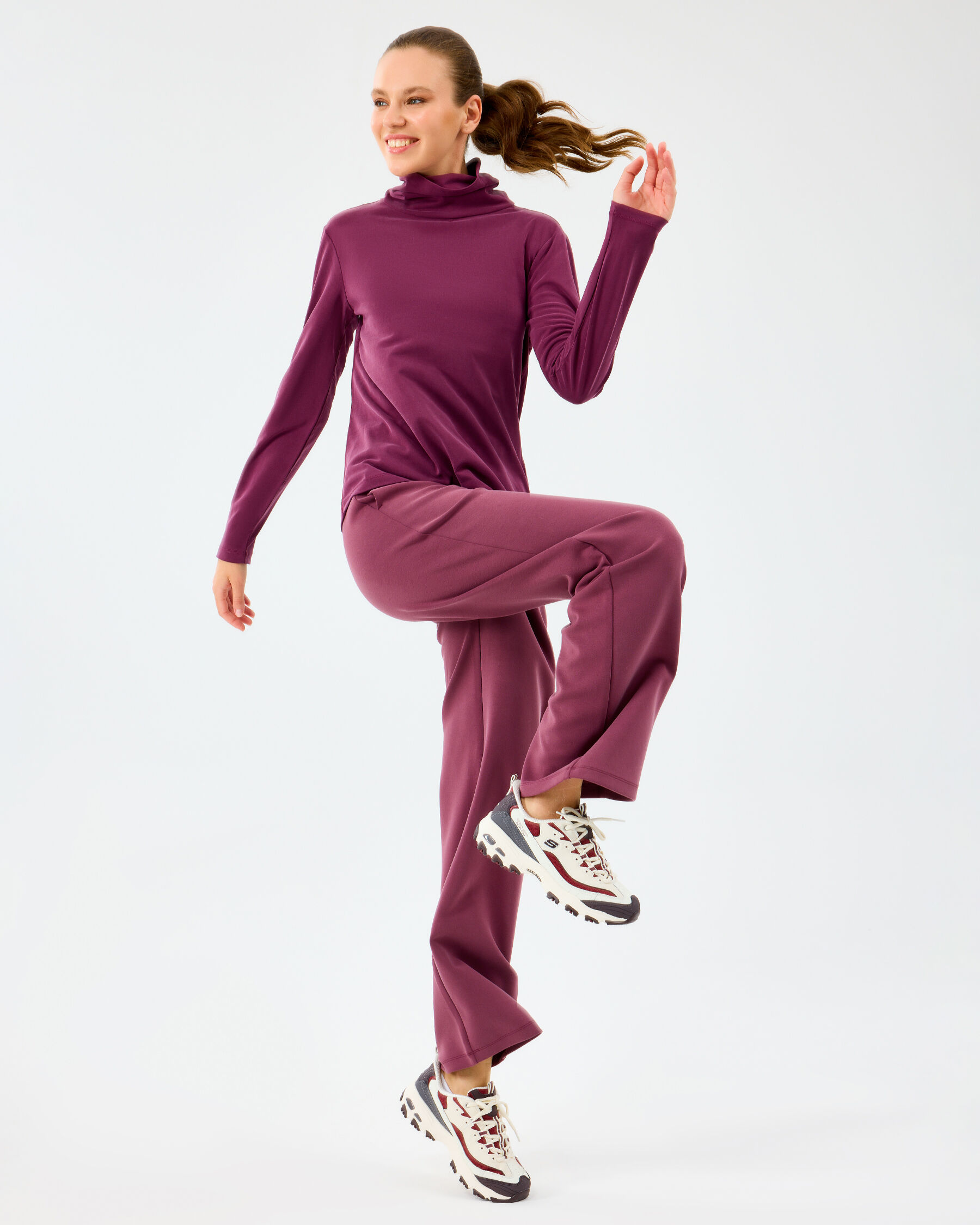 Resim W Turtle Neck Longsleeve Softluxe T-shirt