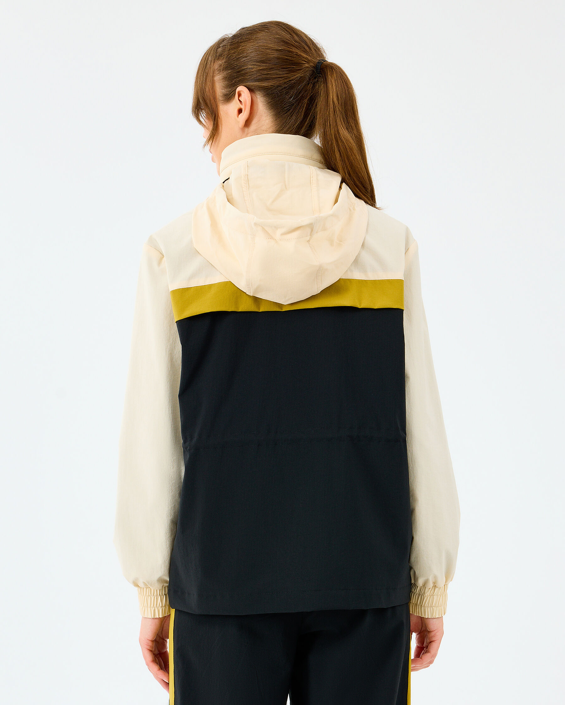 Resim W Adjustable Waisted Full Zip Micro Jacket