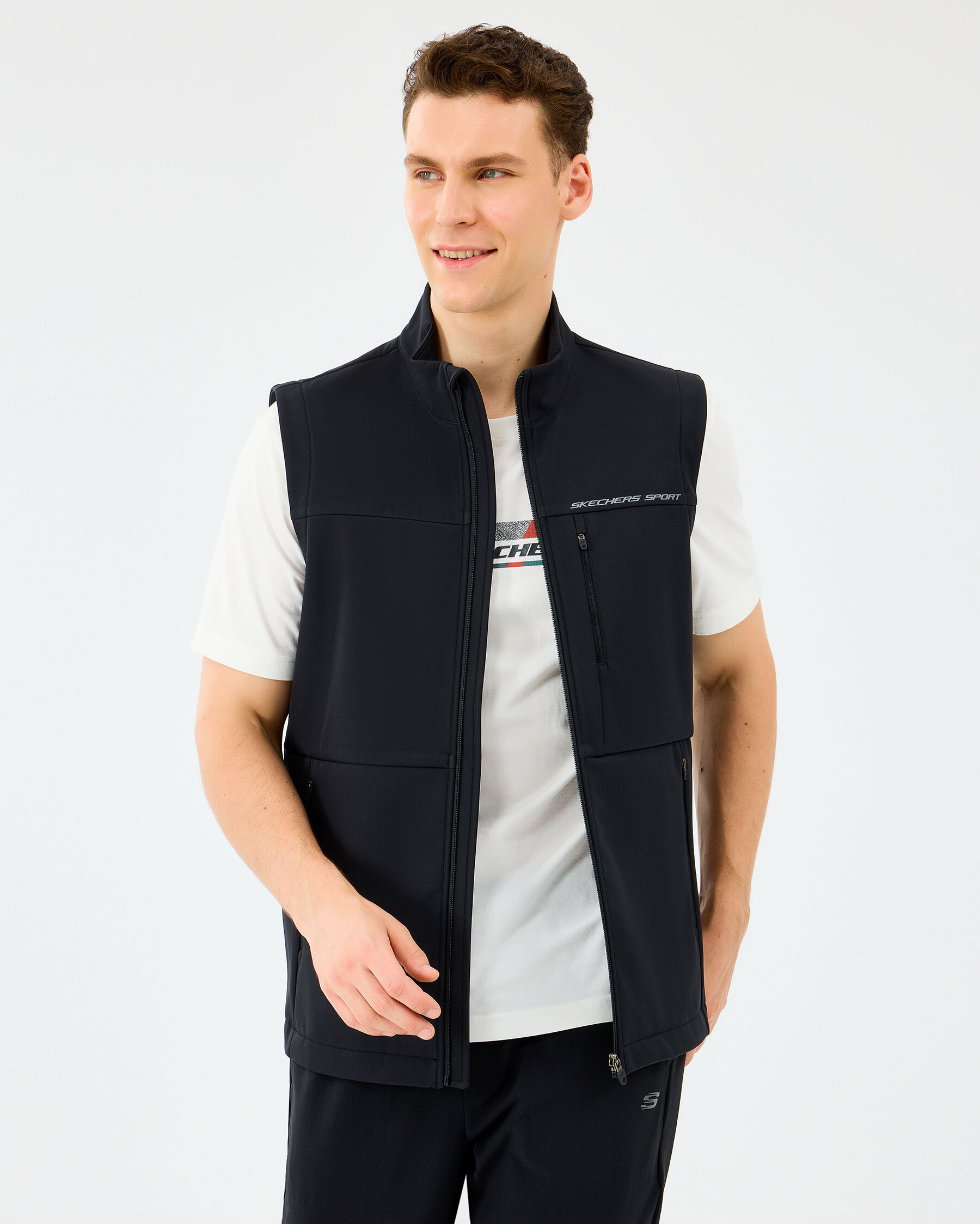 Resim M Fitted Turtle Neck Softshell Vest