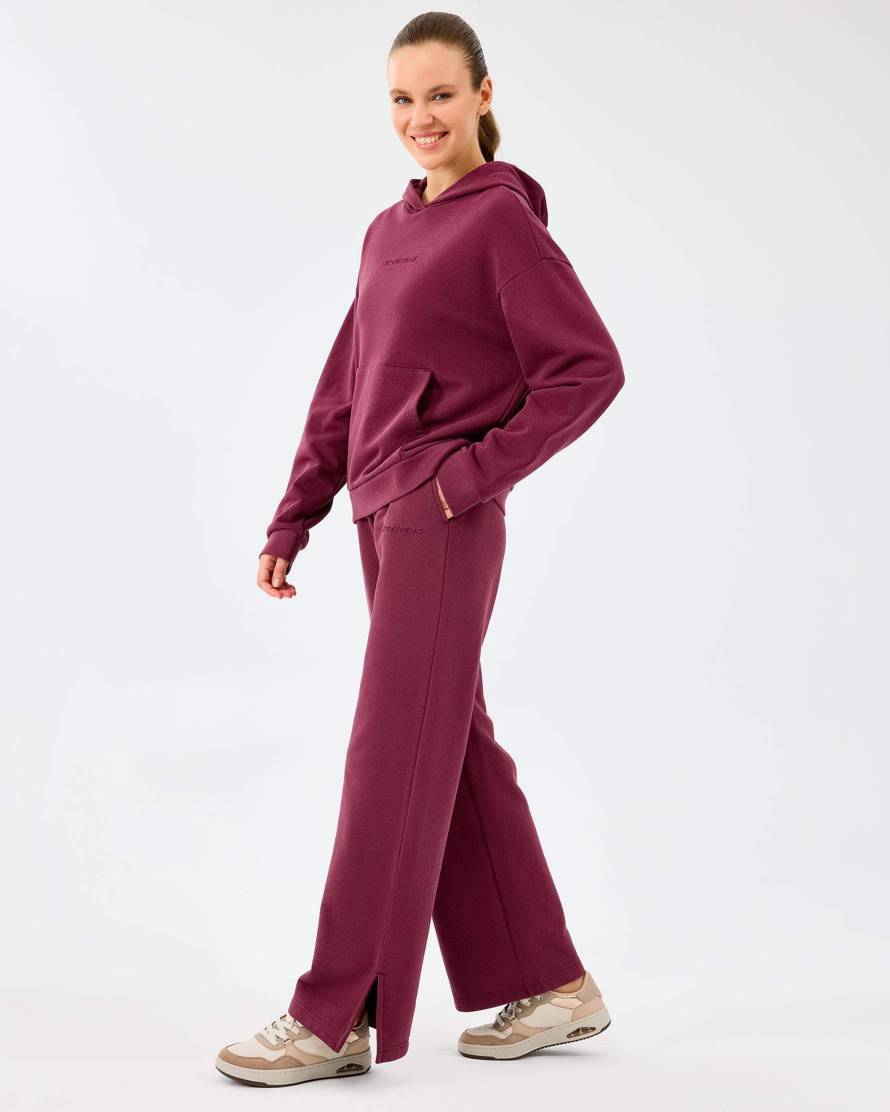 Resim W Essential Wide Leg Regular Fit Sweatpant