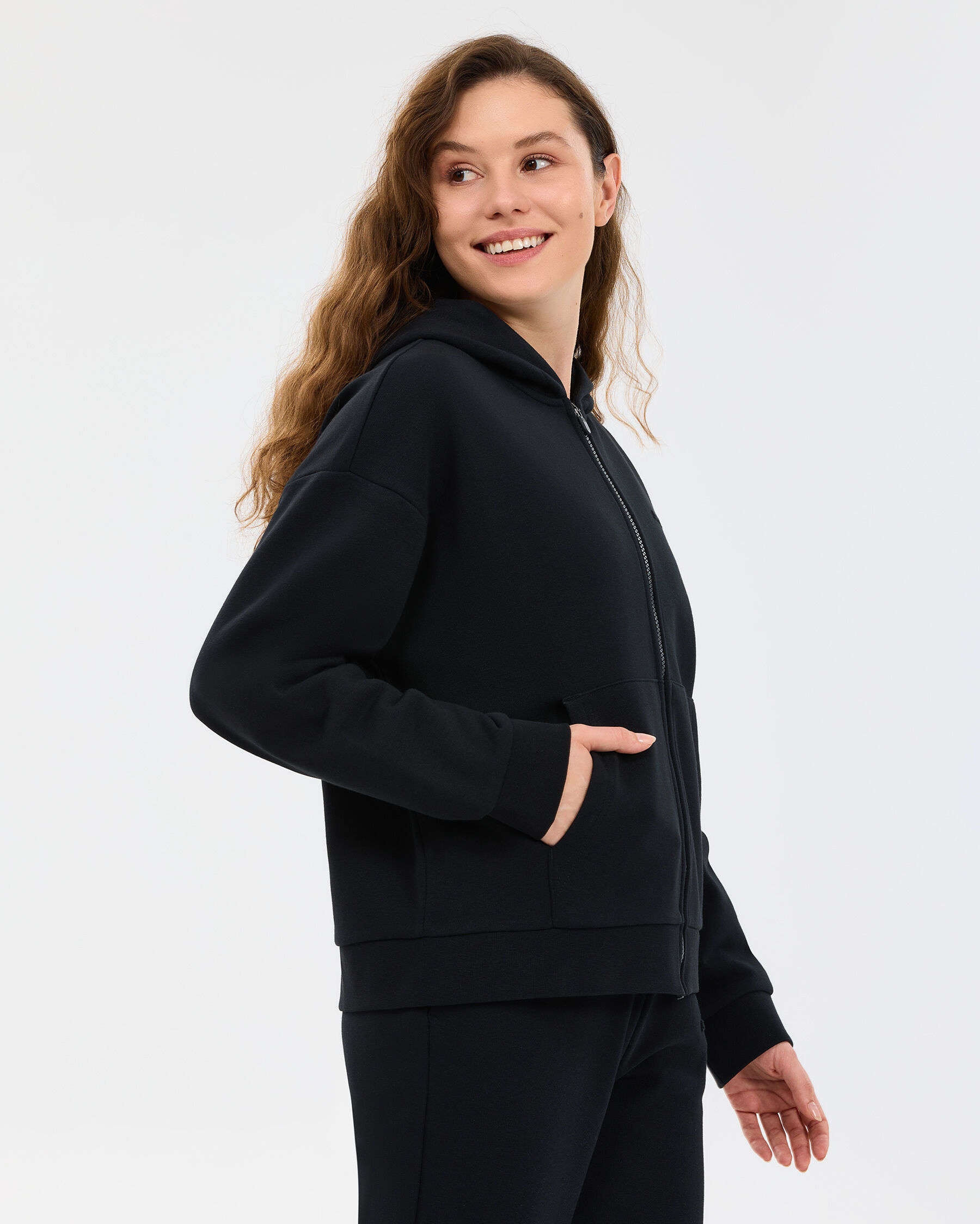 Resim W Essential Full Zip Sweatshirt